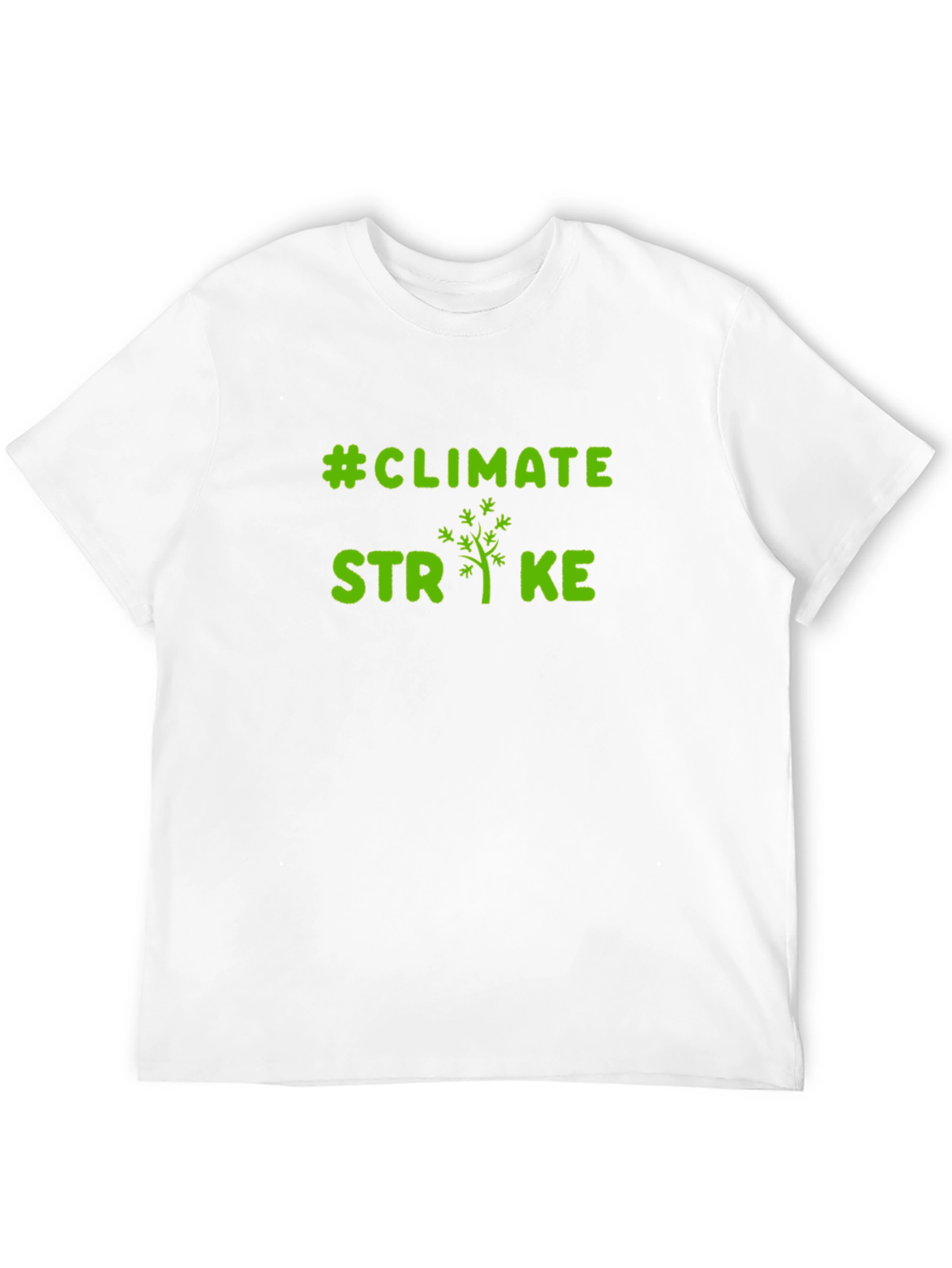 Climate Strike Graphic Tee - Black Cotton T-Shirt