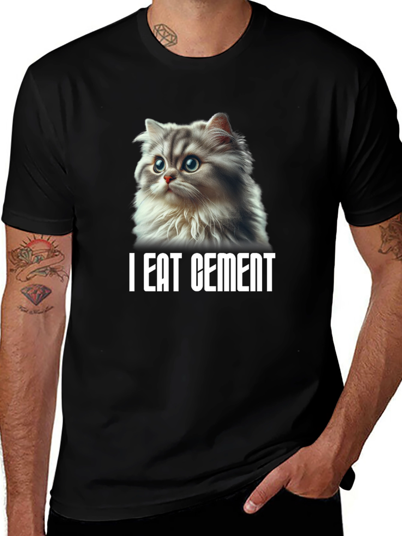 I Eat Cement Cat T-Shirt