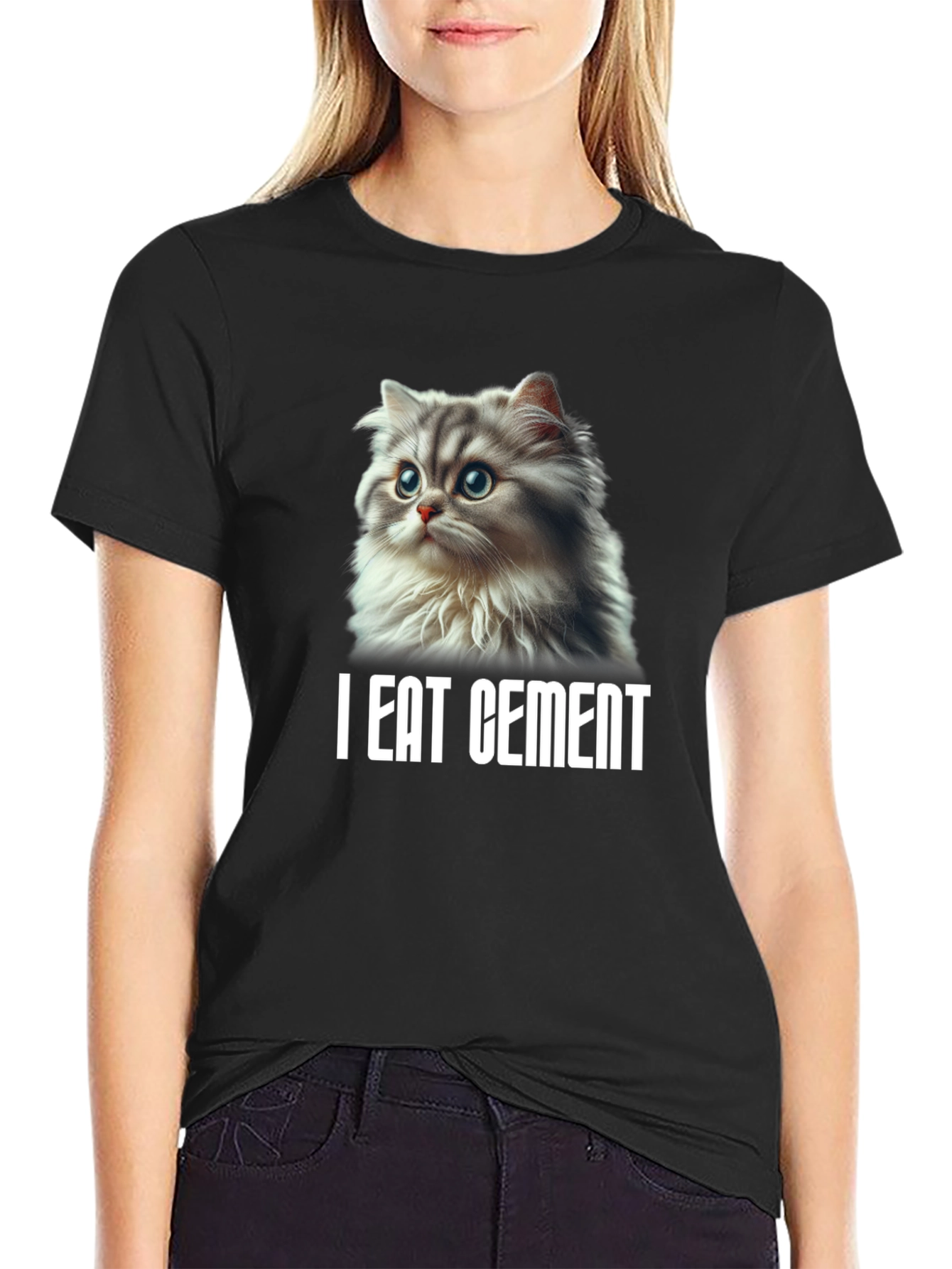 I Eat Cement Cat T-Shirt