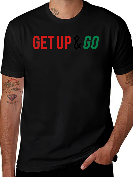 Get Up & Go Graphic Tee - Premium Comfort