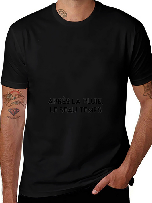 Apres La Pluie T-Shirt - Black Crew Neck