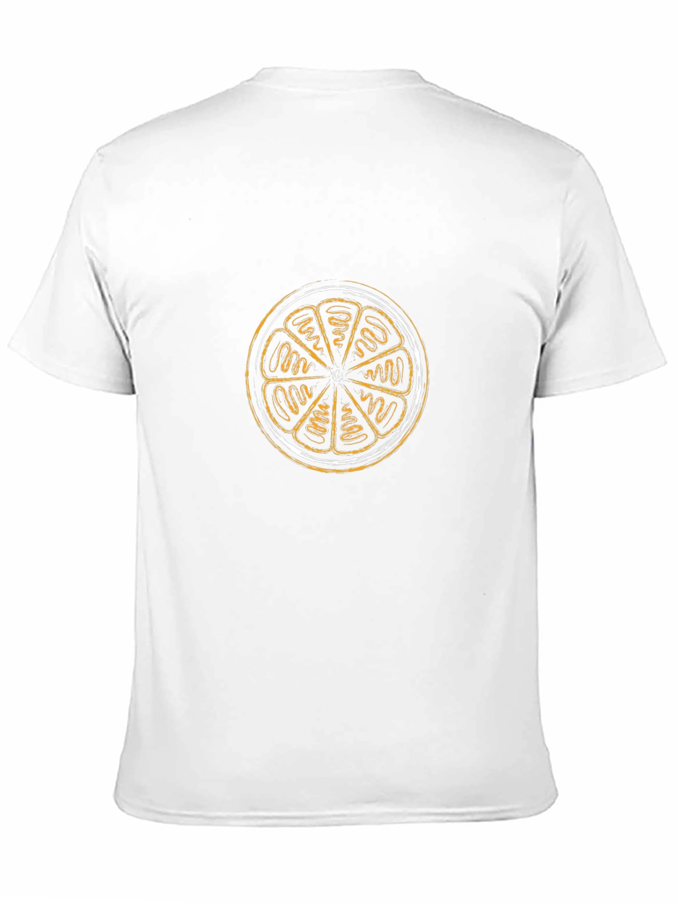 Citrus Slice Graphic Tee - Black Cotton Blend