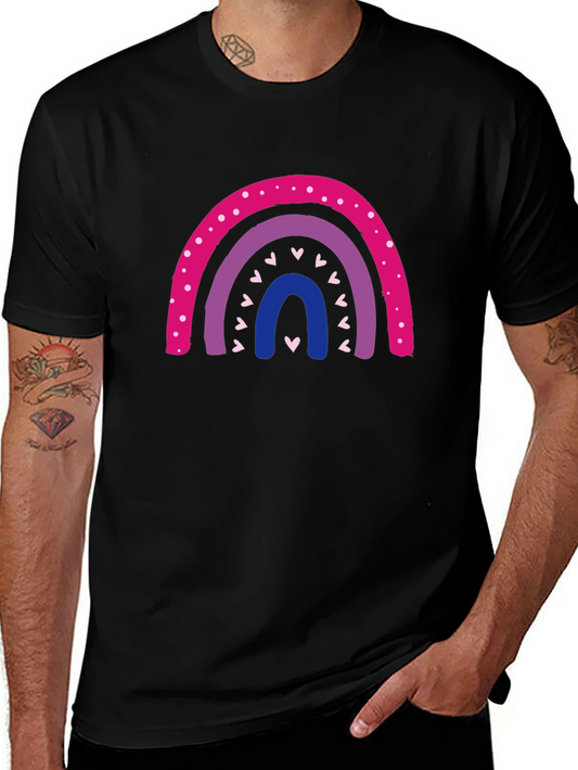 Bisexual Pride Rainbow Graphic T-Shirt