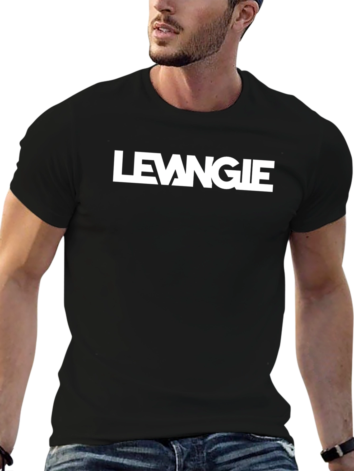 LEVANGIE Graphic Black T-Shirt
