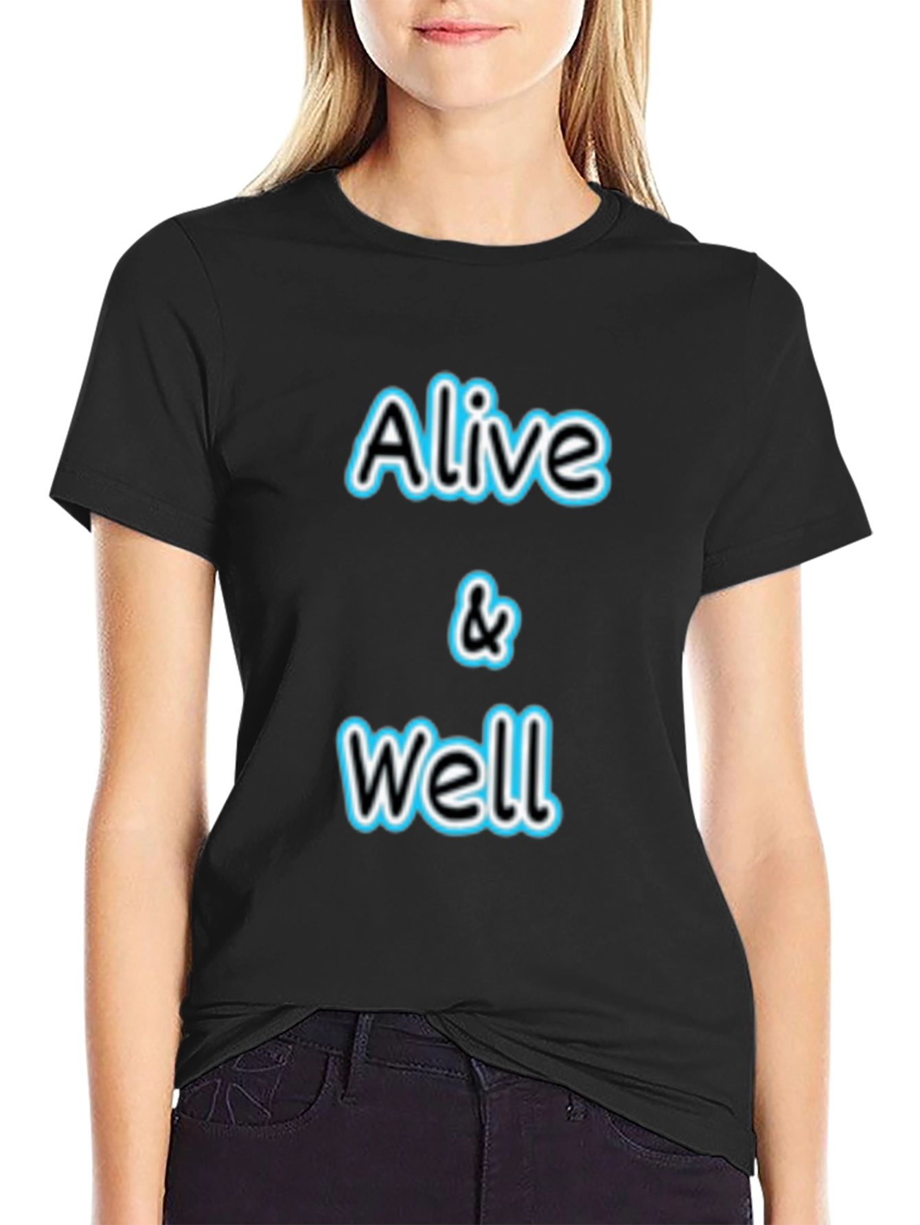 Alive & Well Graphic Black T-Shirt