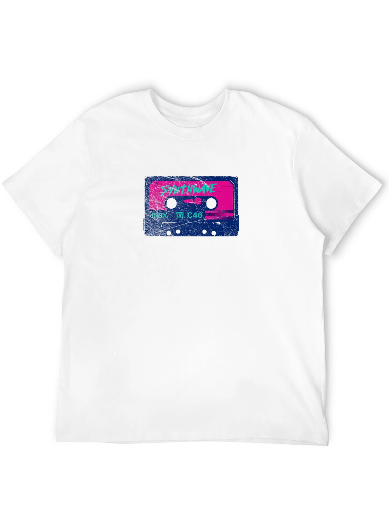 Synthwave Cassette Tape T-Shirt Retro 80s Style Tee