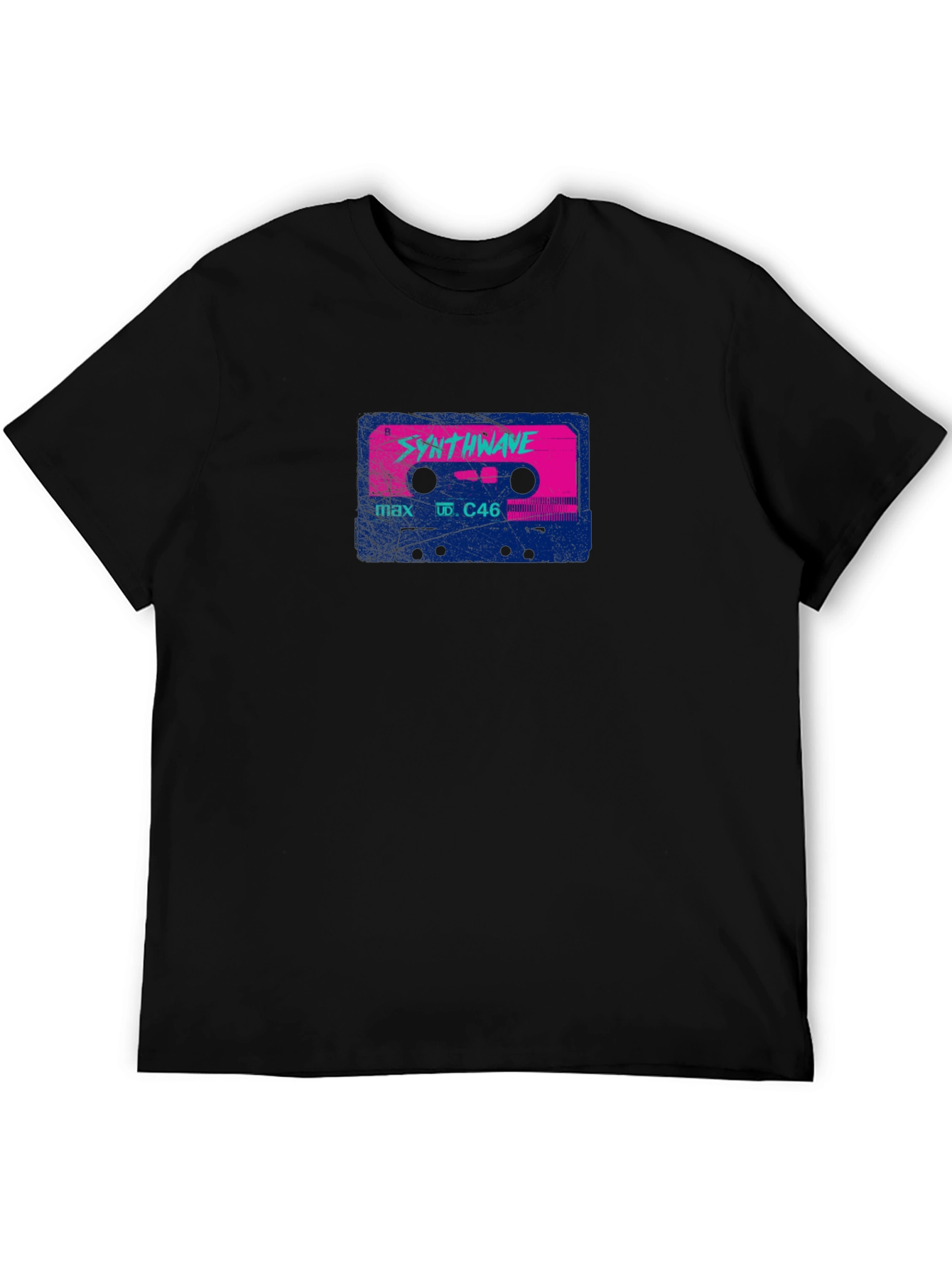Synthwave Cassette Tape T-Shirt Retro 80s Style Tee