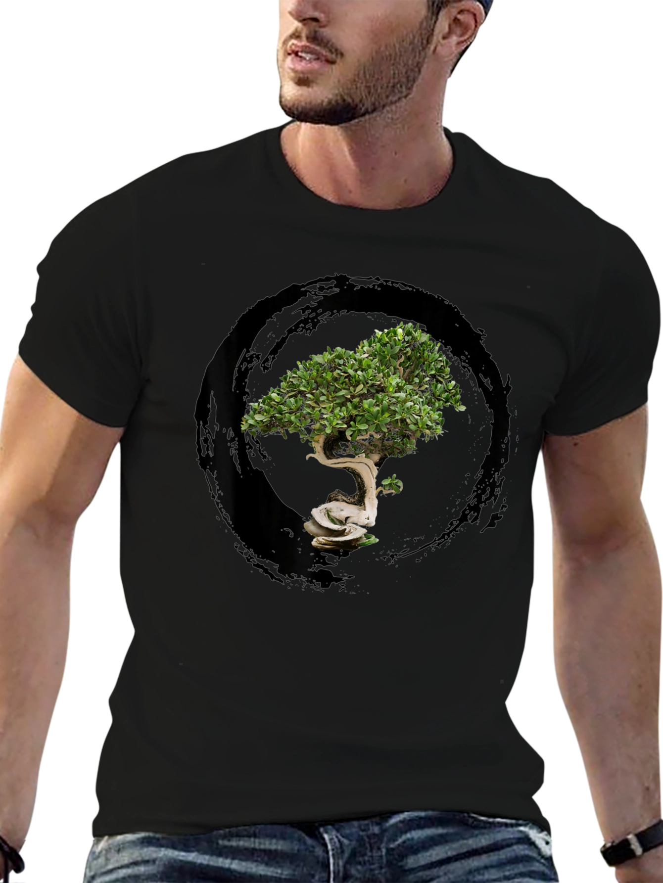 Bonsai Tree Graphic Tee - Zen Style