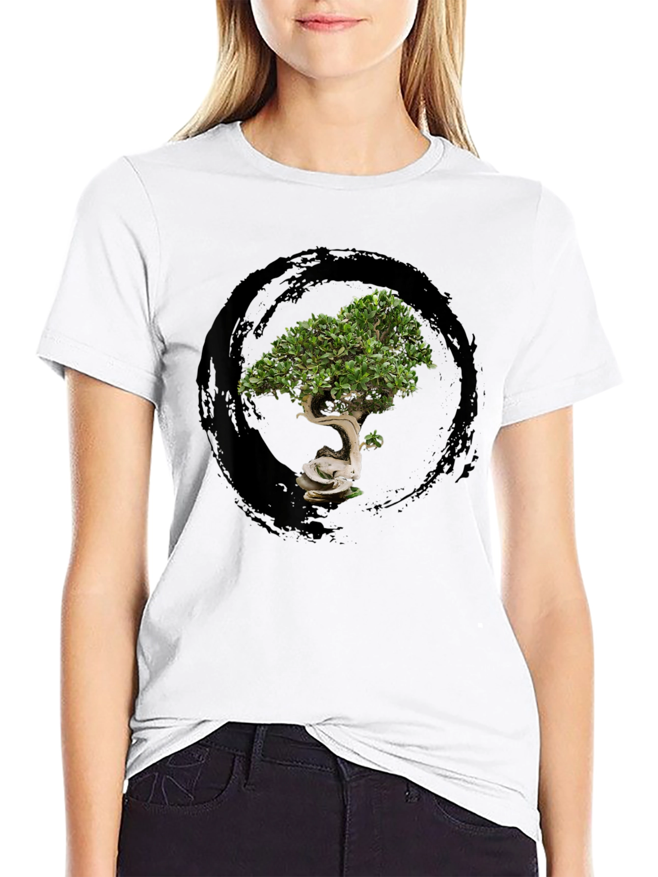 Bonsai Tree Graphic Tee - Zen Style