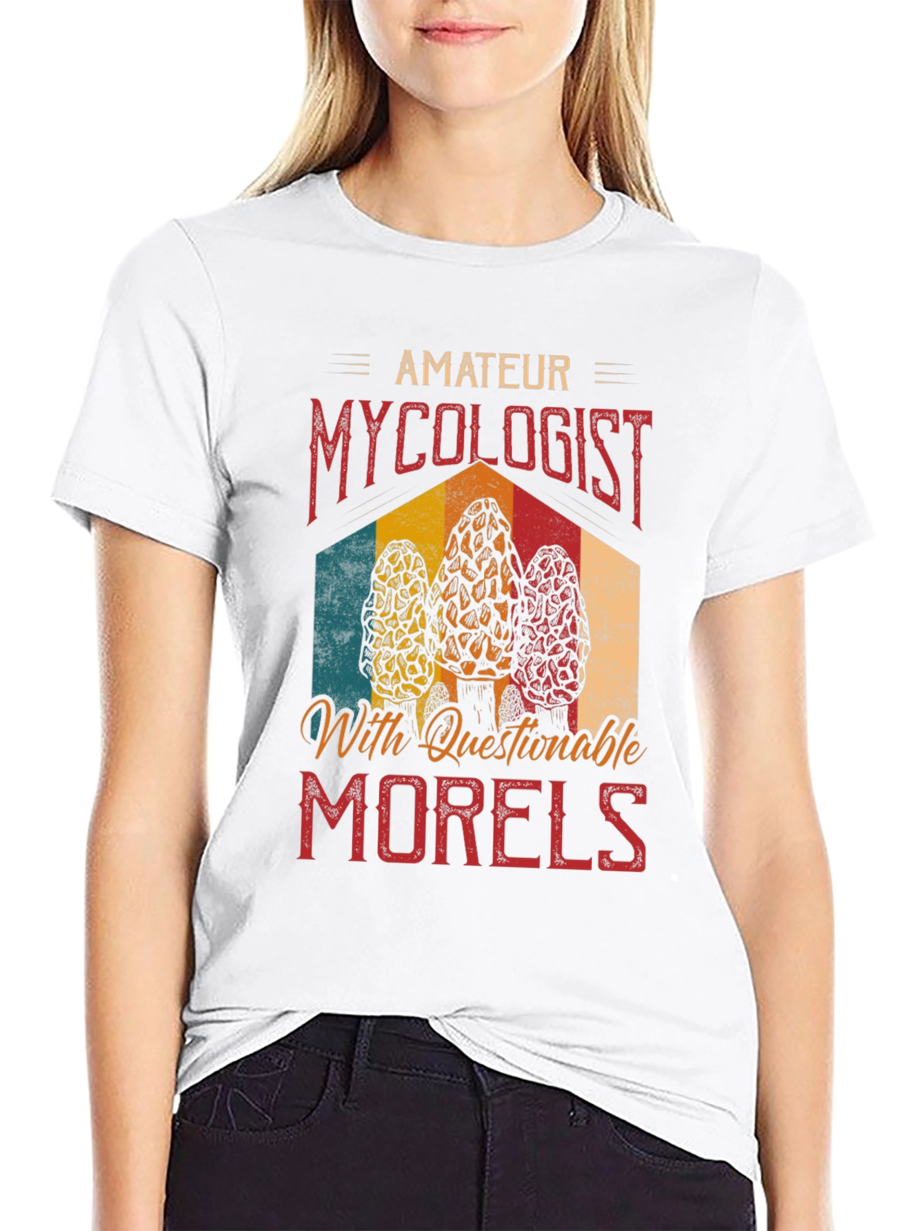 Amateur Mycologist Morel Mushroom Graphic T-Shirt