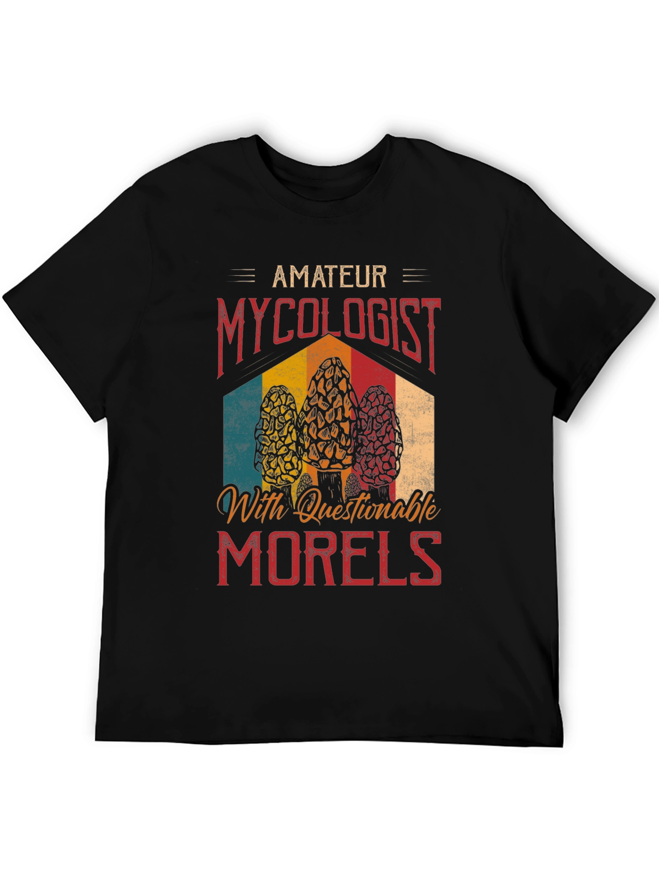 Amateur Mycologist Morel Mushroom Graphic T-Shirt