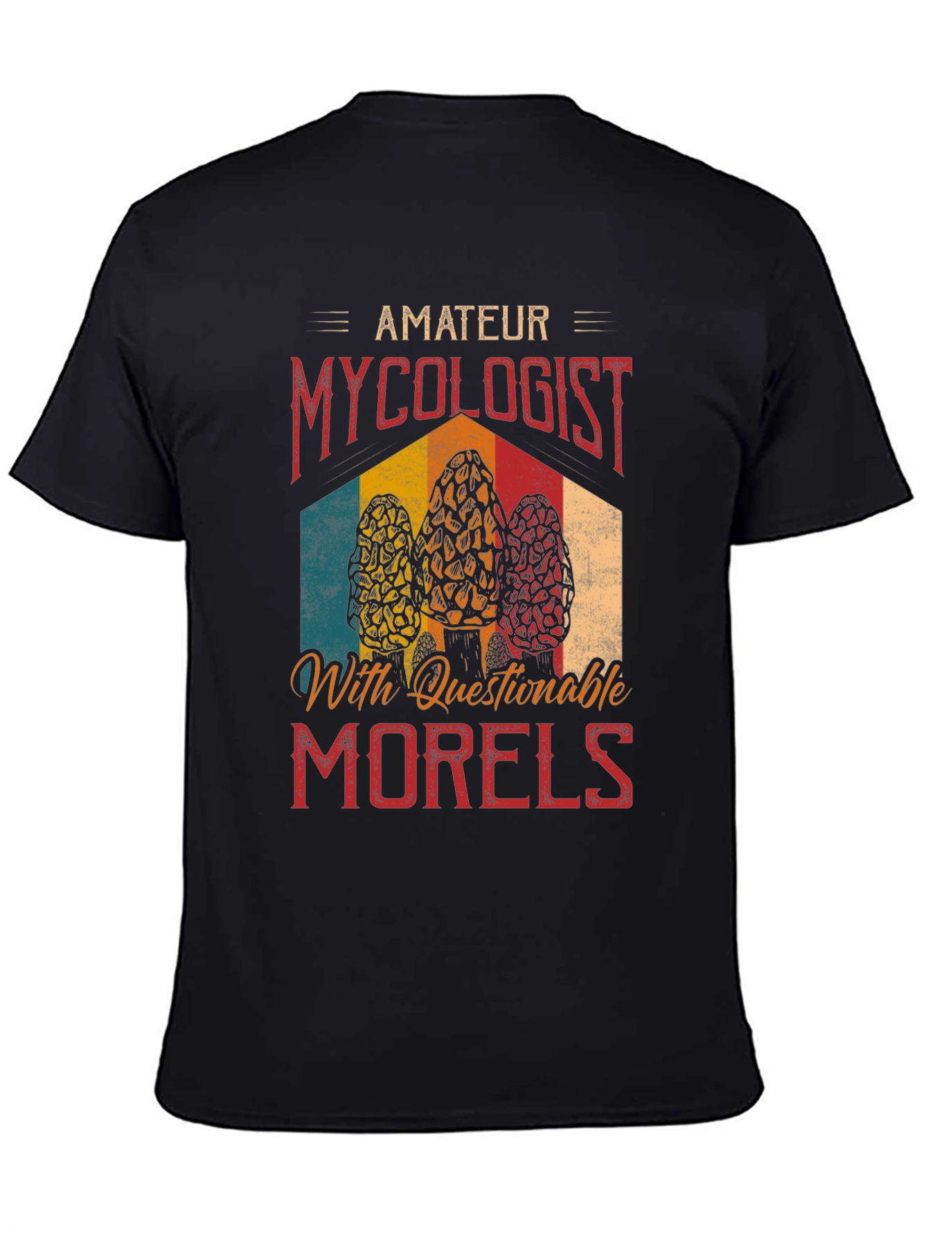 Amateur Mycologist Morel Mushroom Graphic T-Shirt