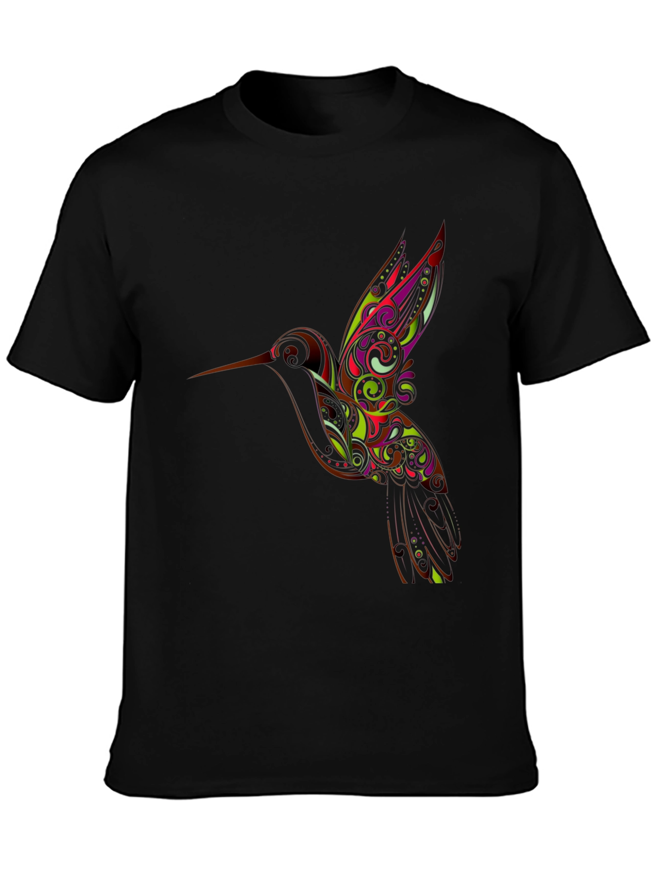 Hummingbird Graphic Black T-Shirt