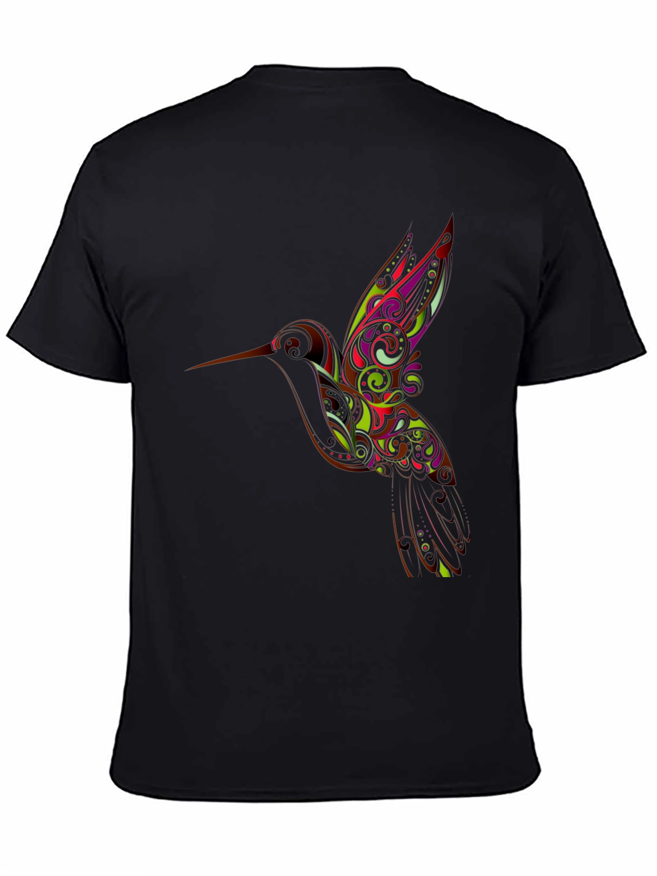 Hummingbird Graphic Black T-Shirt