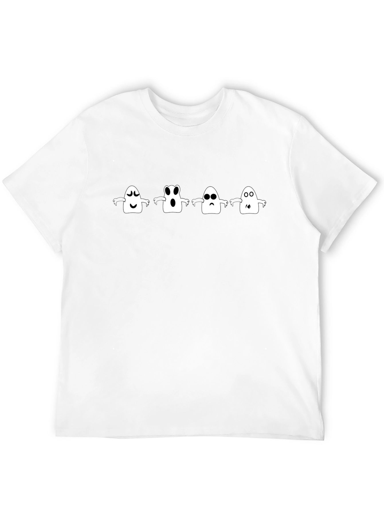 Spooky Ghost Crew Neck T-Shirt