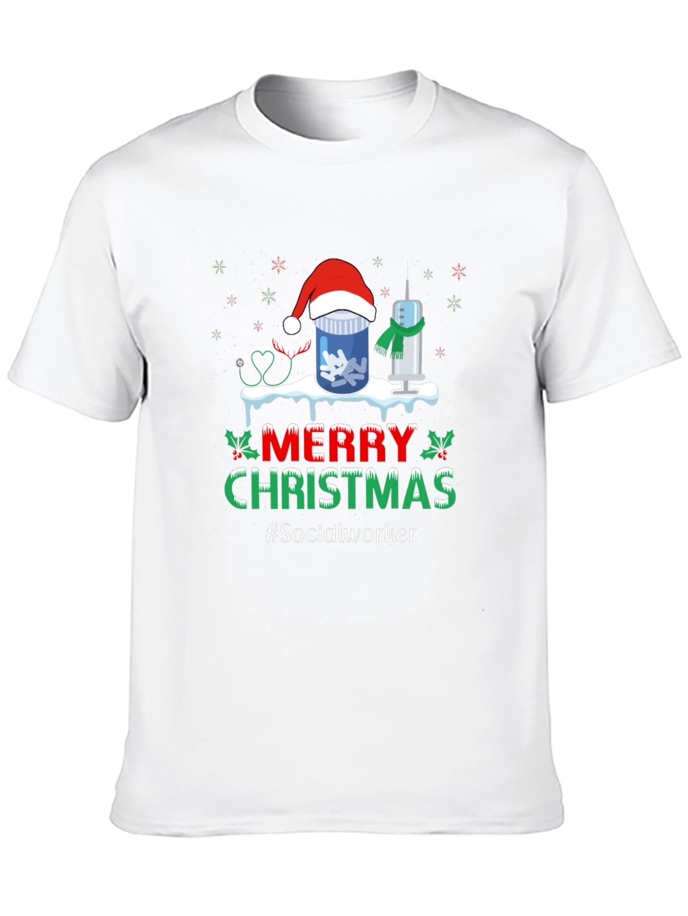Merry Christmas Social Worker T-Shirt