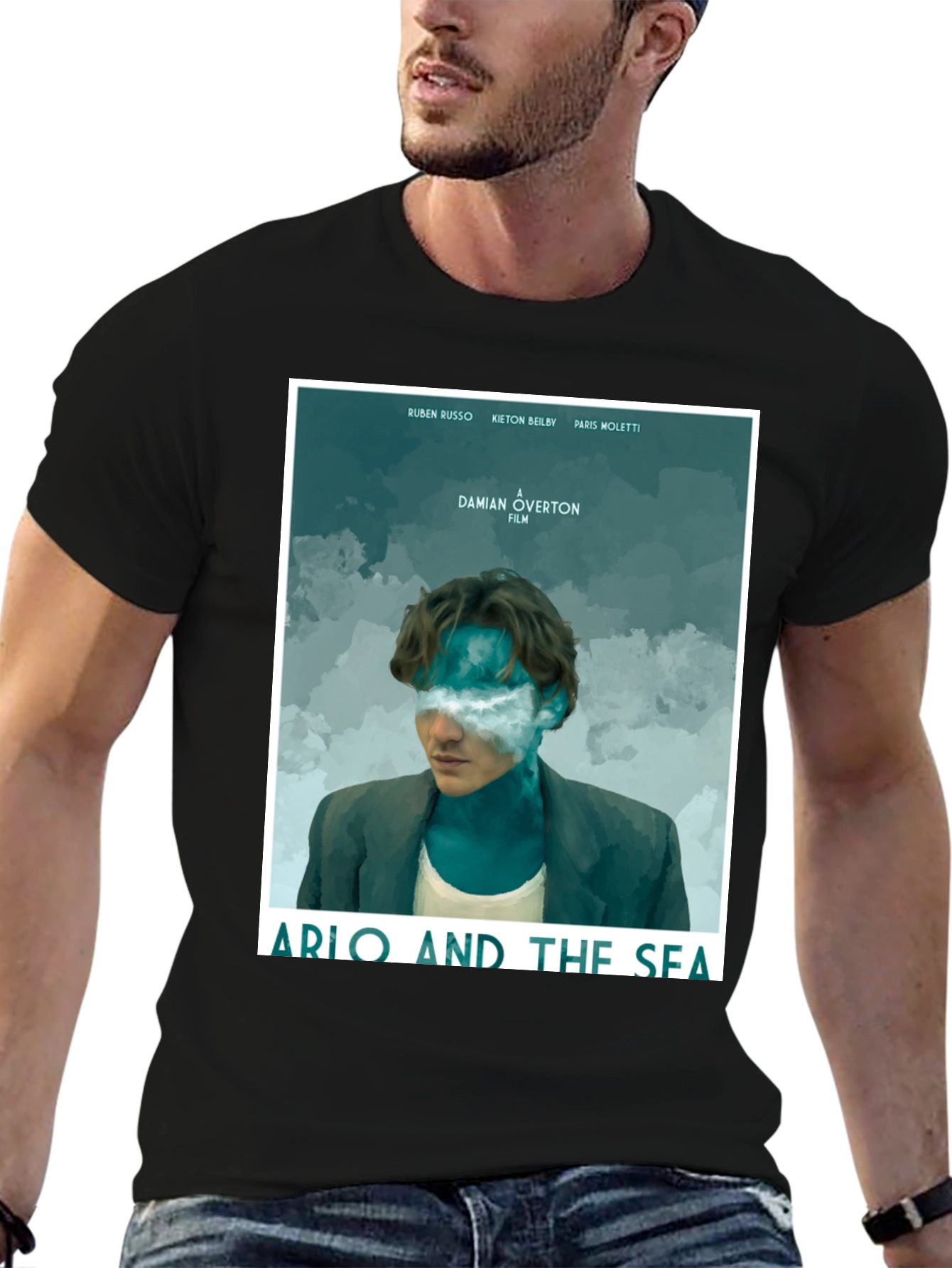 Arlo and the Sea Black T-Shirt