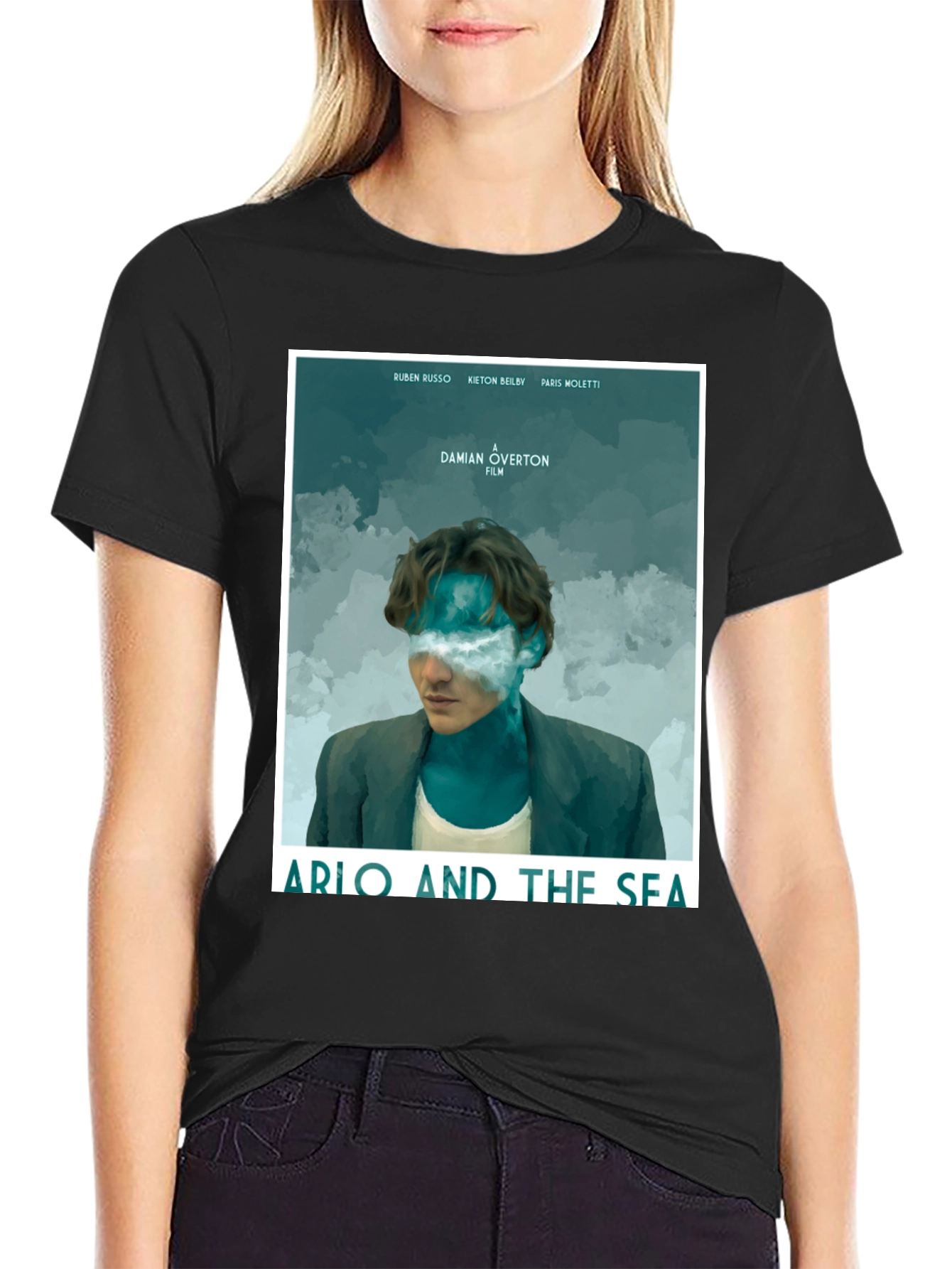 Arlo and the Sea Black T-Shirt