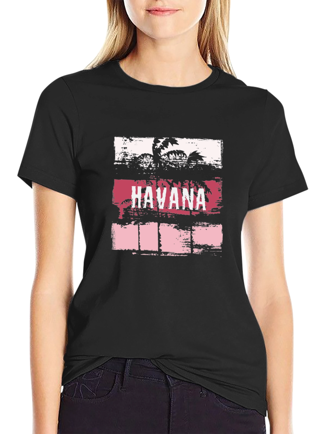 Havana Graphic T-Shirt - Tropical Palm Design