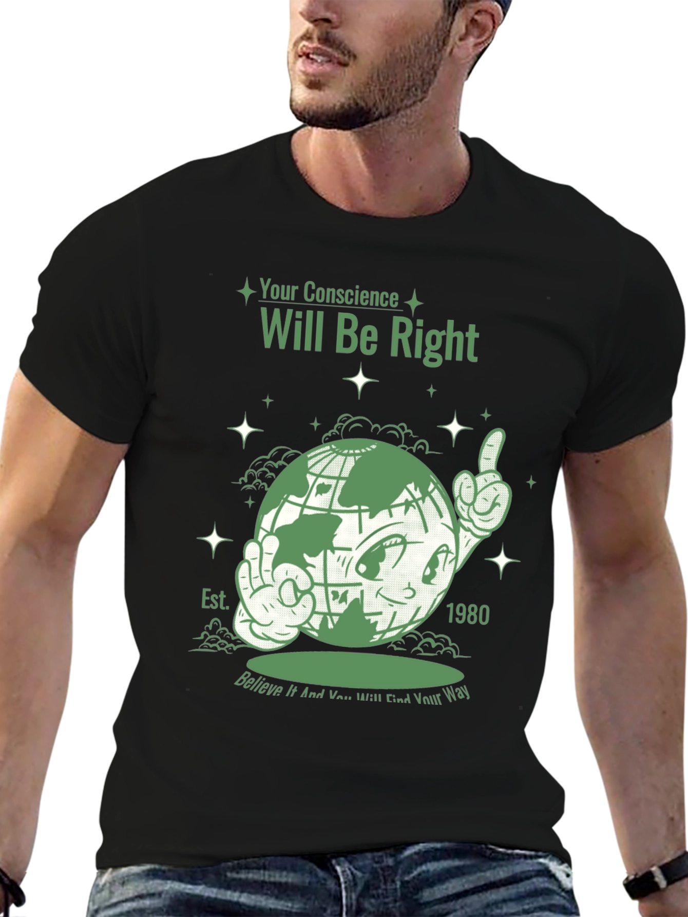 Your Conscience Globe Graphic Tee