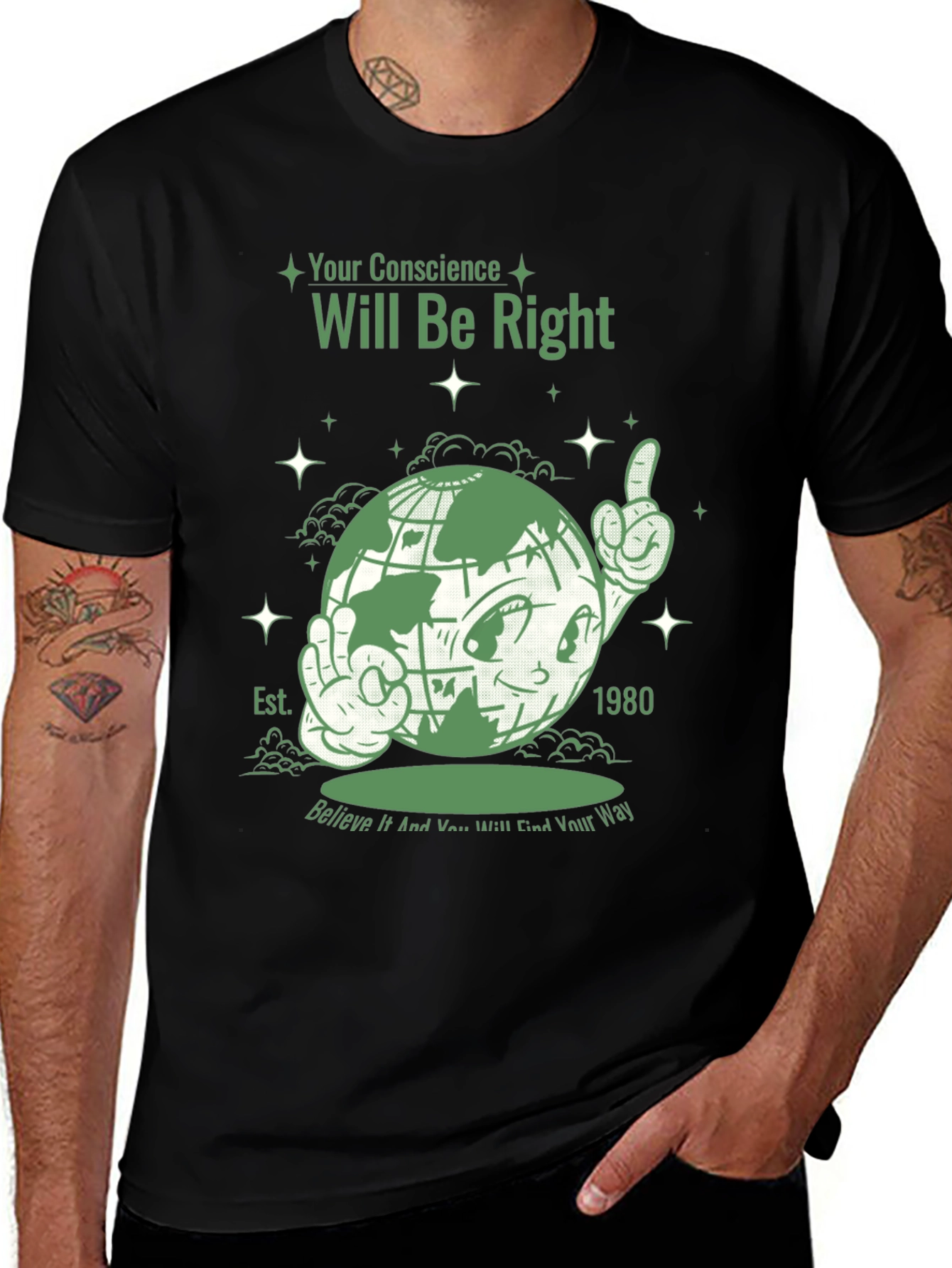 Your Conscience Globe Graphic Tee