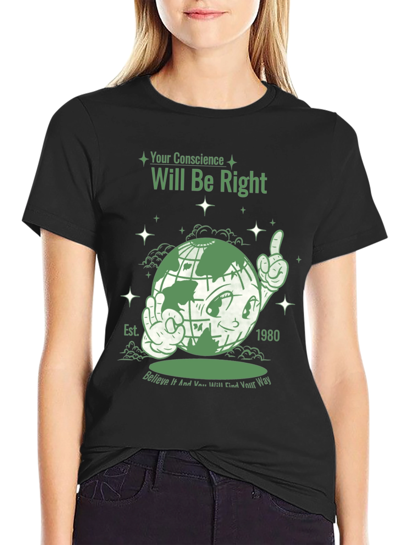 Your Conscience Globe Graphic Tee