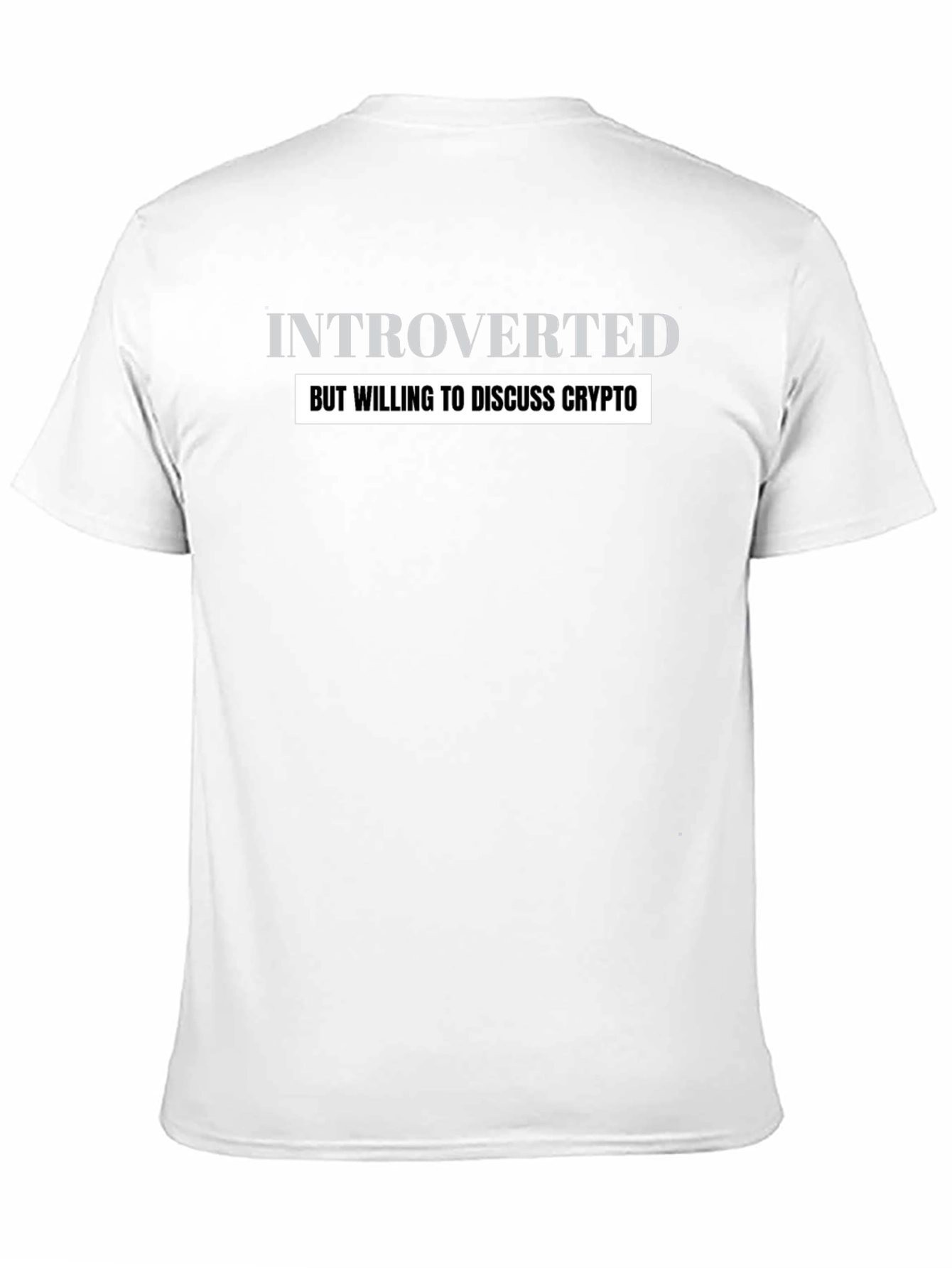 Introverted Crypto Enthusiast T-Shirt - Black