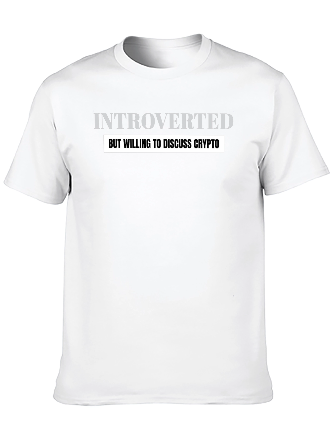 Introverted Crypto Enthusiast T-Shirt - Black
