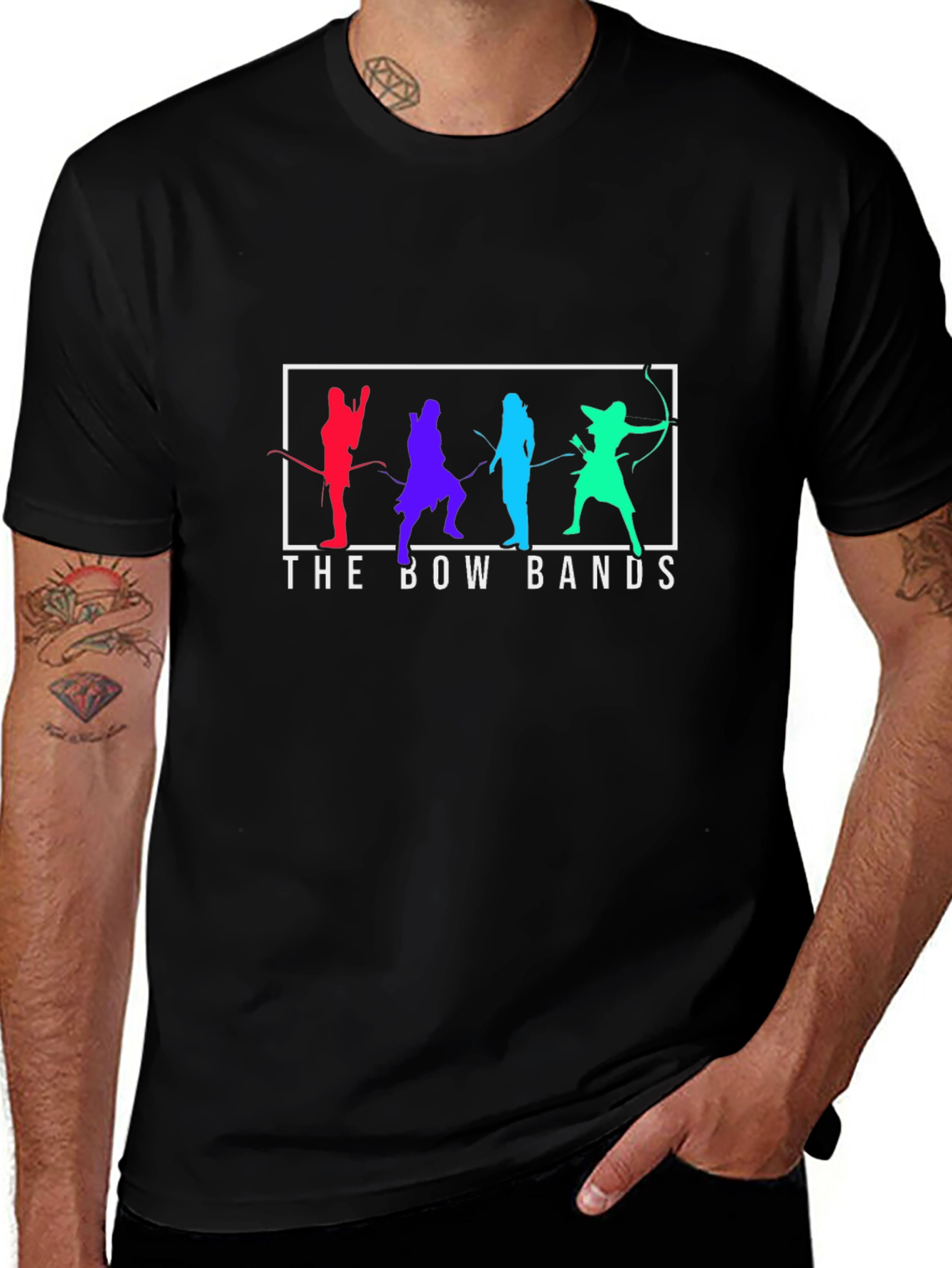 The Bow Bands Graphic T-Shirt - Unisex Cool Design
