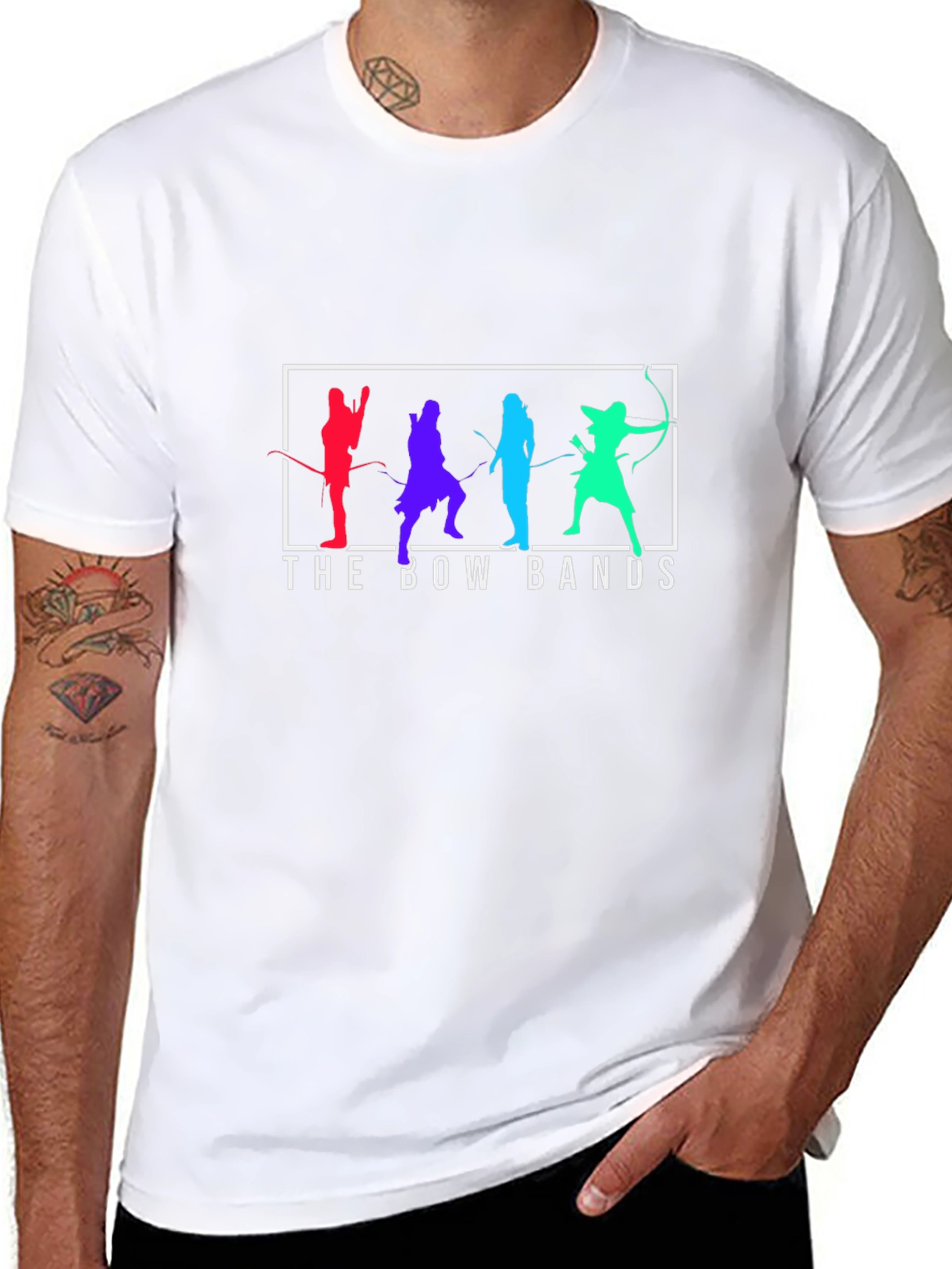 The Bow Bands Graphic T-Shirt - Unisex Cool Design