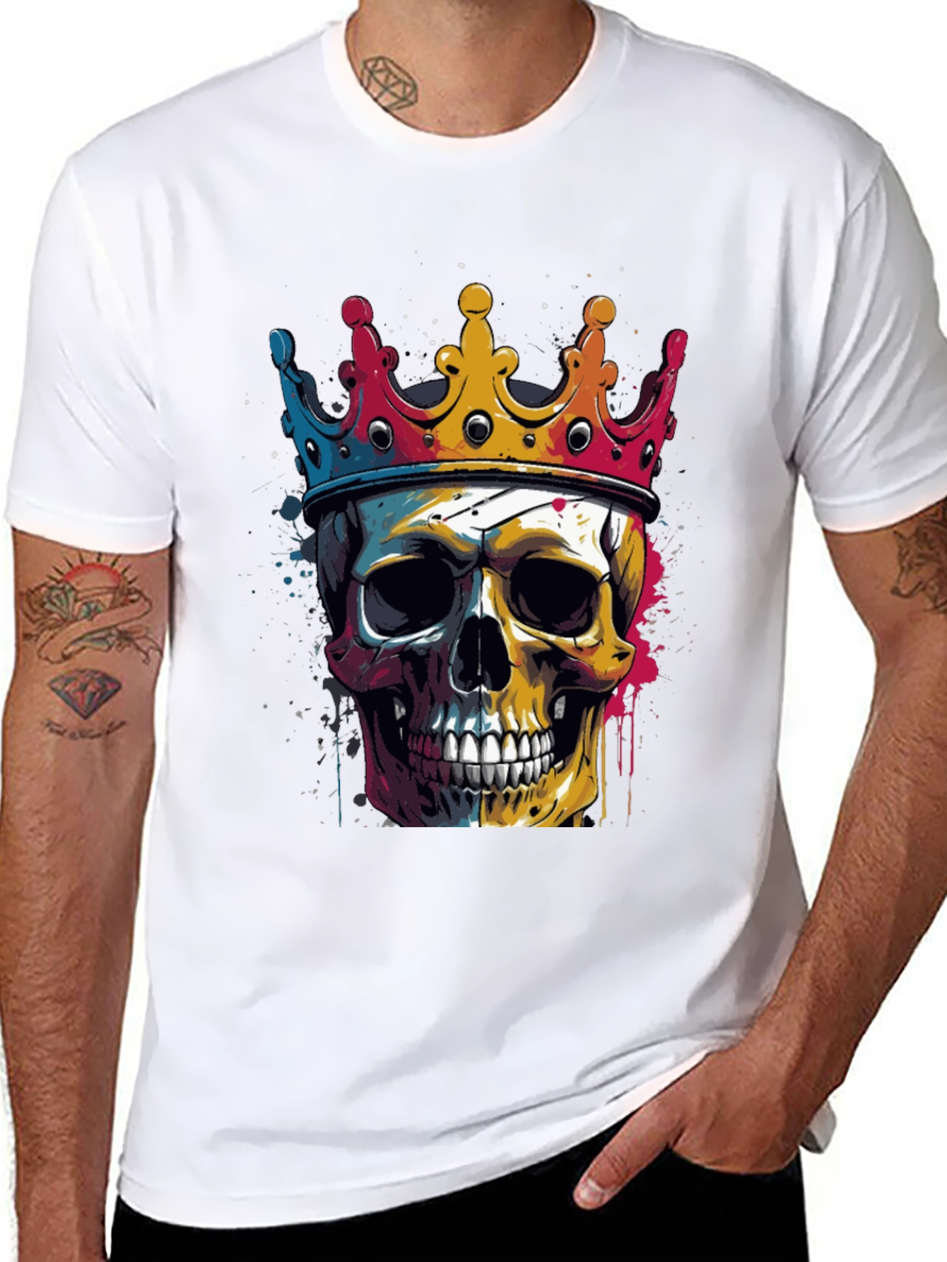 Skull King Graphic Tee - Unique Design