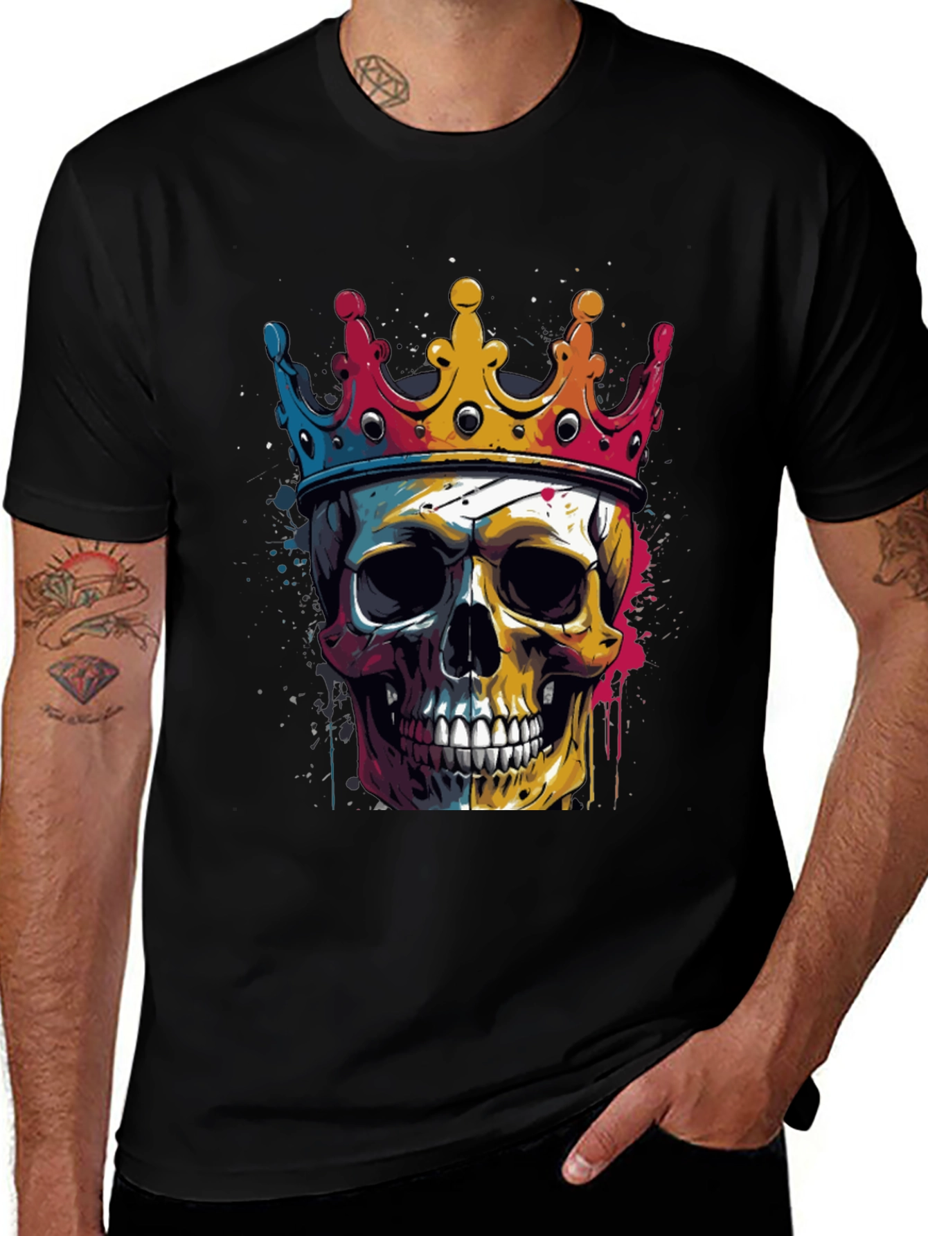 Skull King Graphic Tee - Unique Design