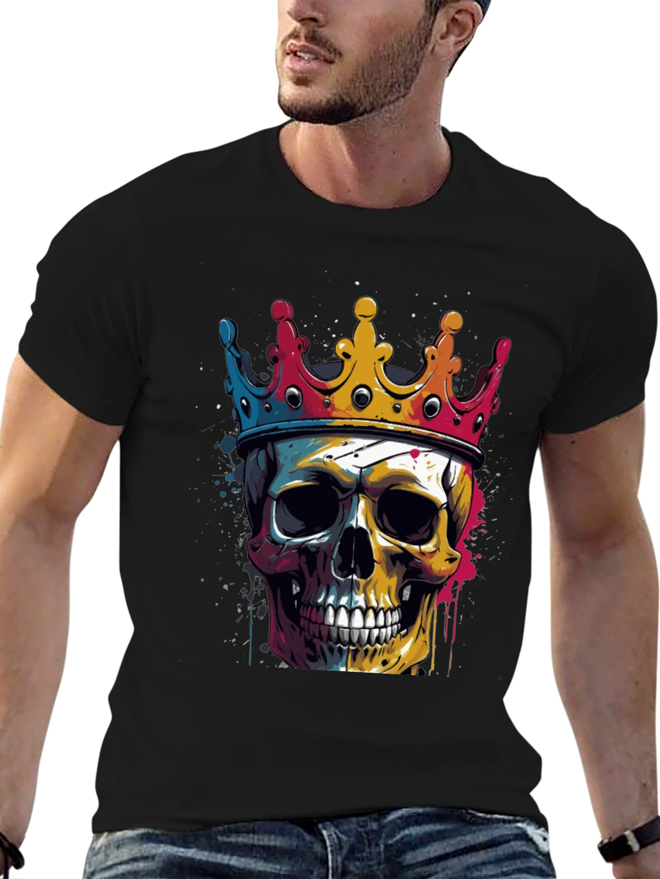 Skull King Graphic Tee - Unique Design