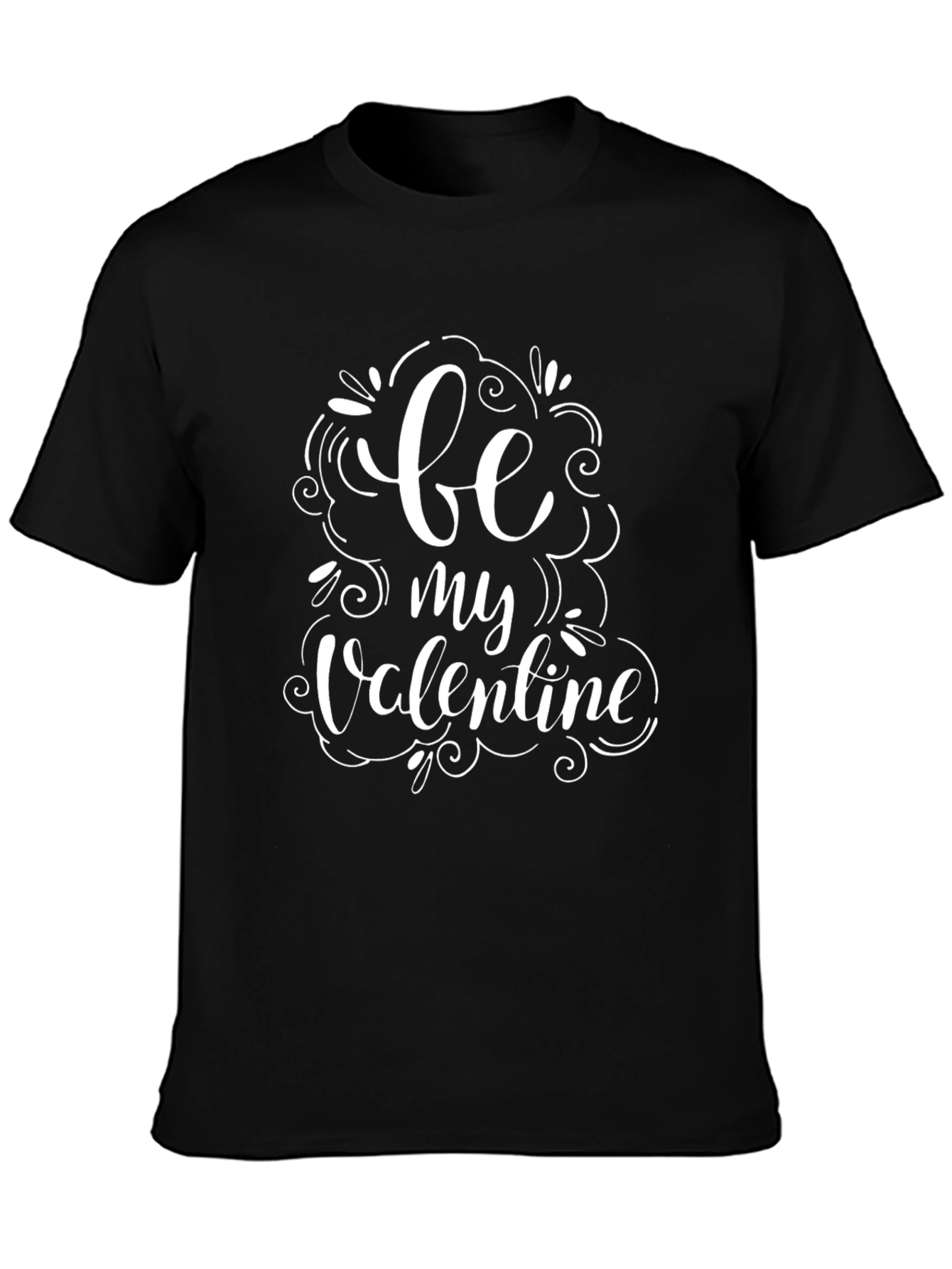 Be My Valentine Graphic Tee - Black Casual Shirt