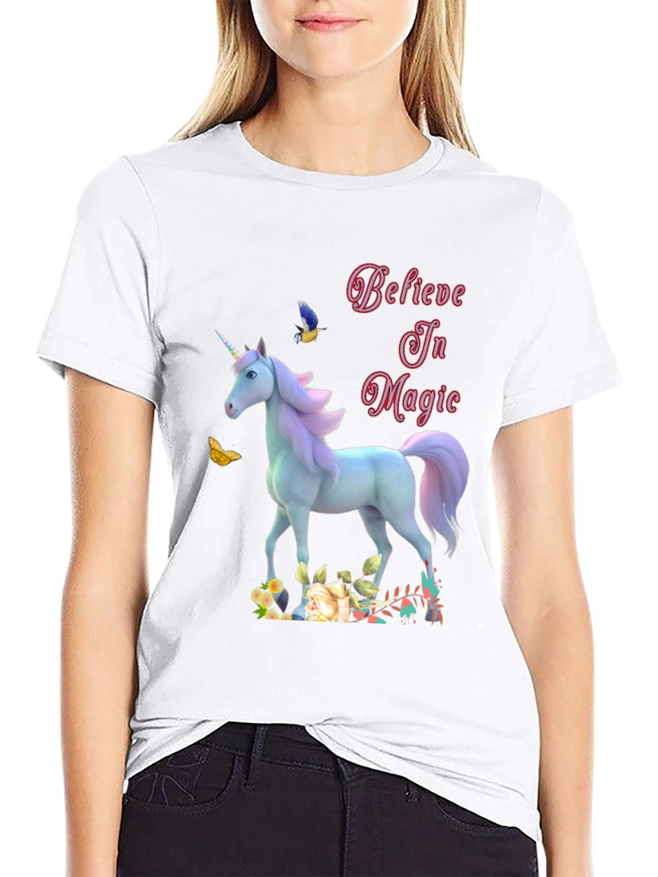 Believe In Magic Unicorn Graphic Tee