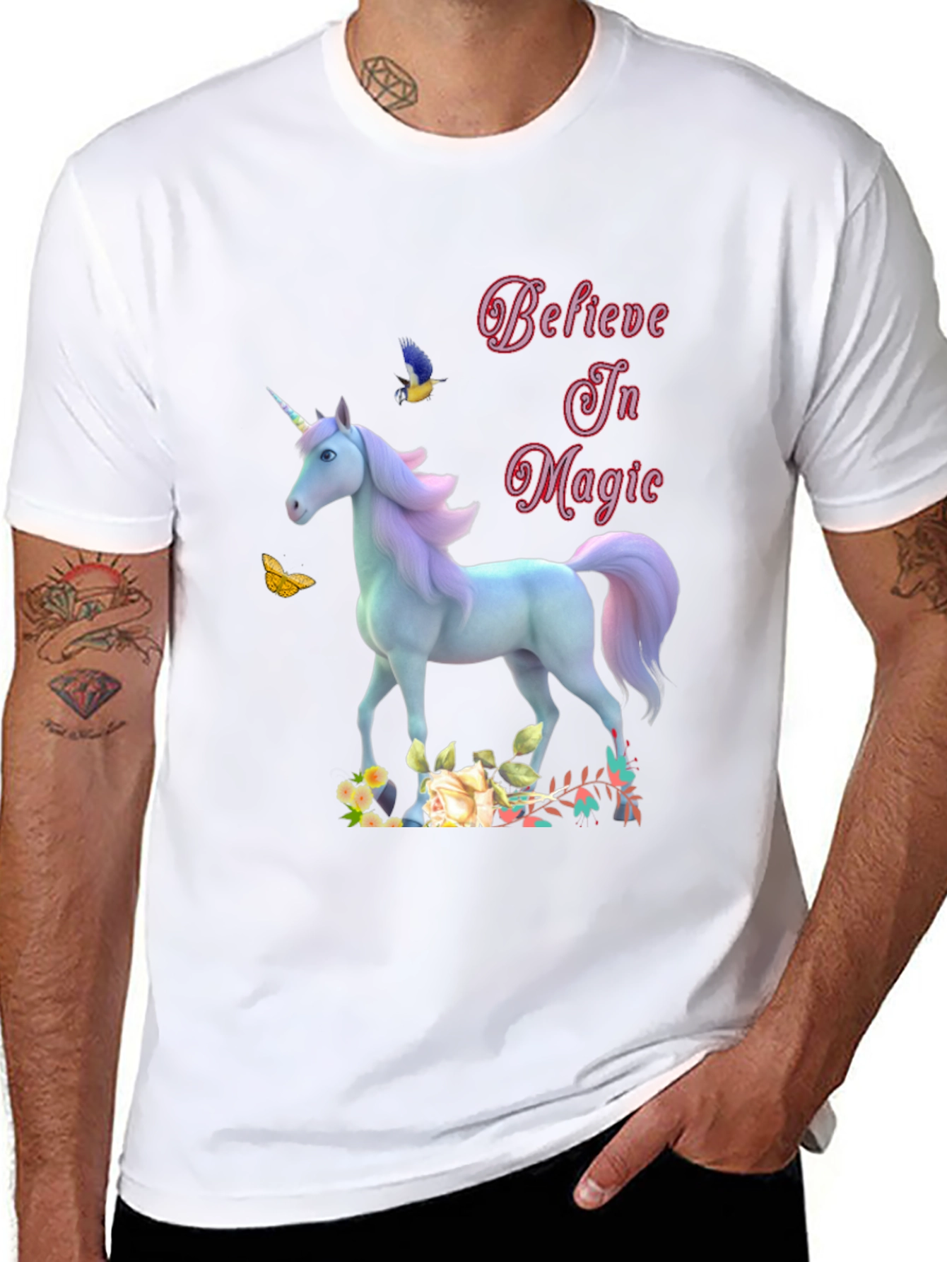 Believe In Magic Unicorn Graphic Tee