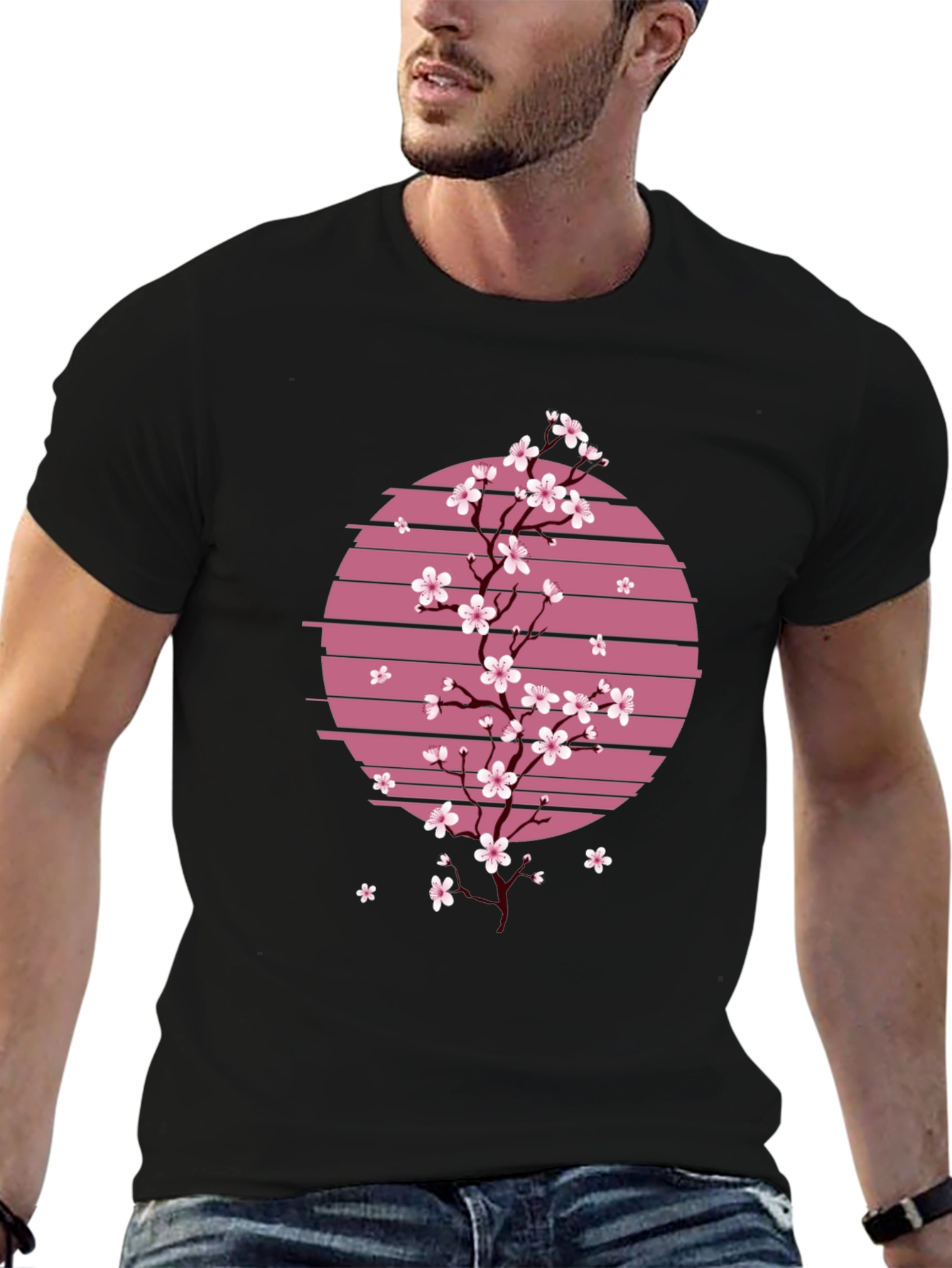 Sakura Sunset T-Shirt - Japanese Cherry Blossom Tee