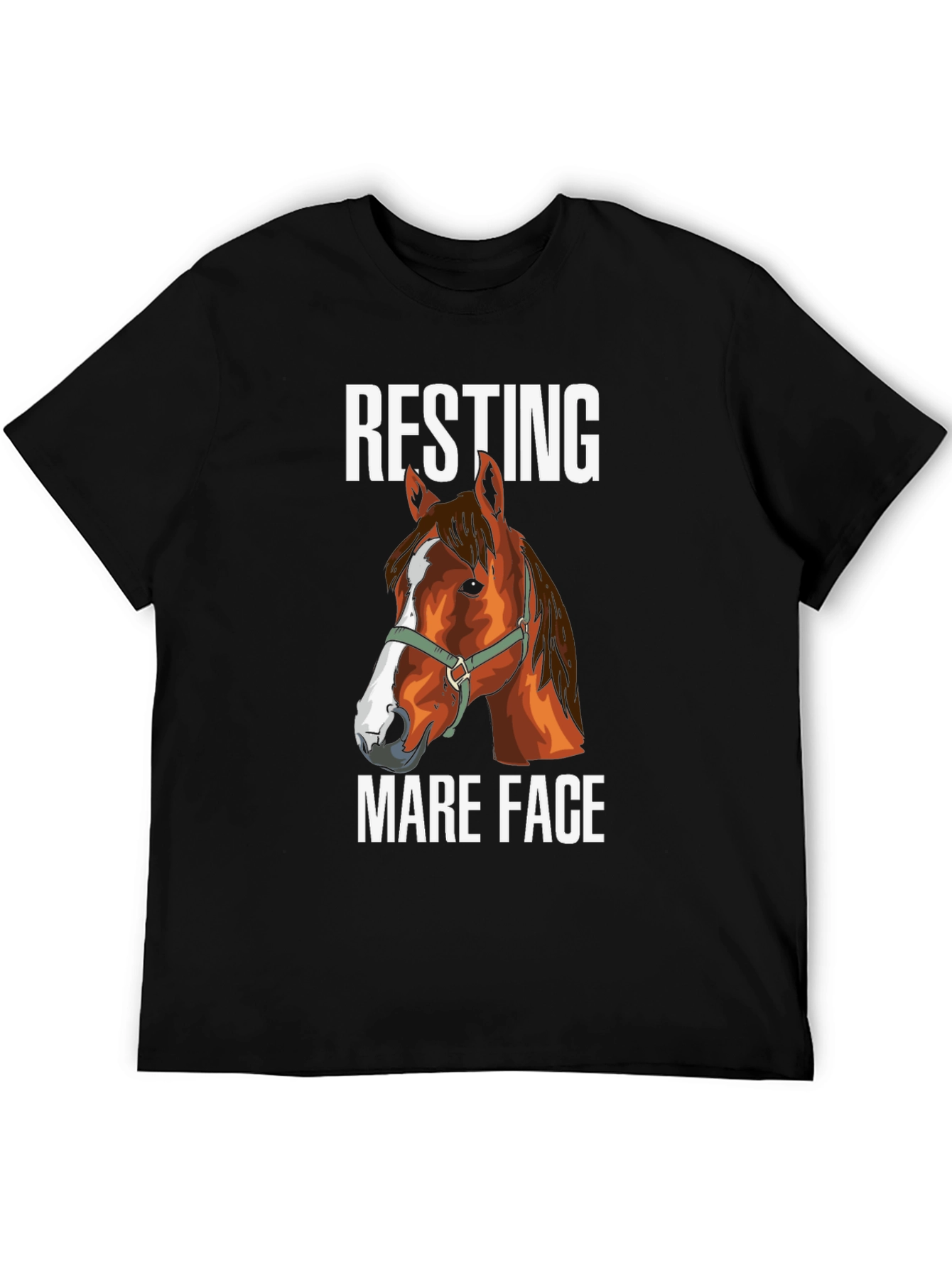 Resting Mare Face T-Shirt - Horse Lover Tee