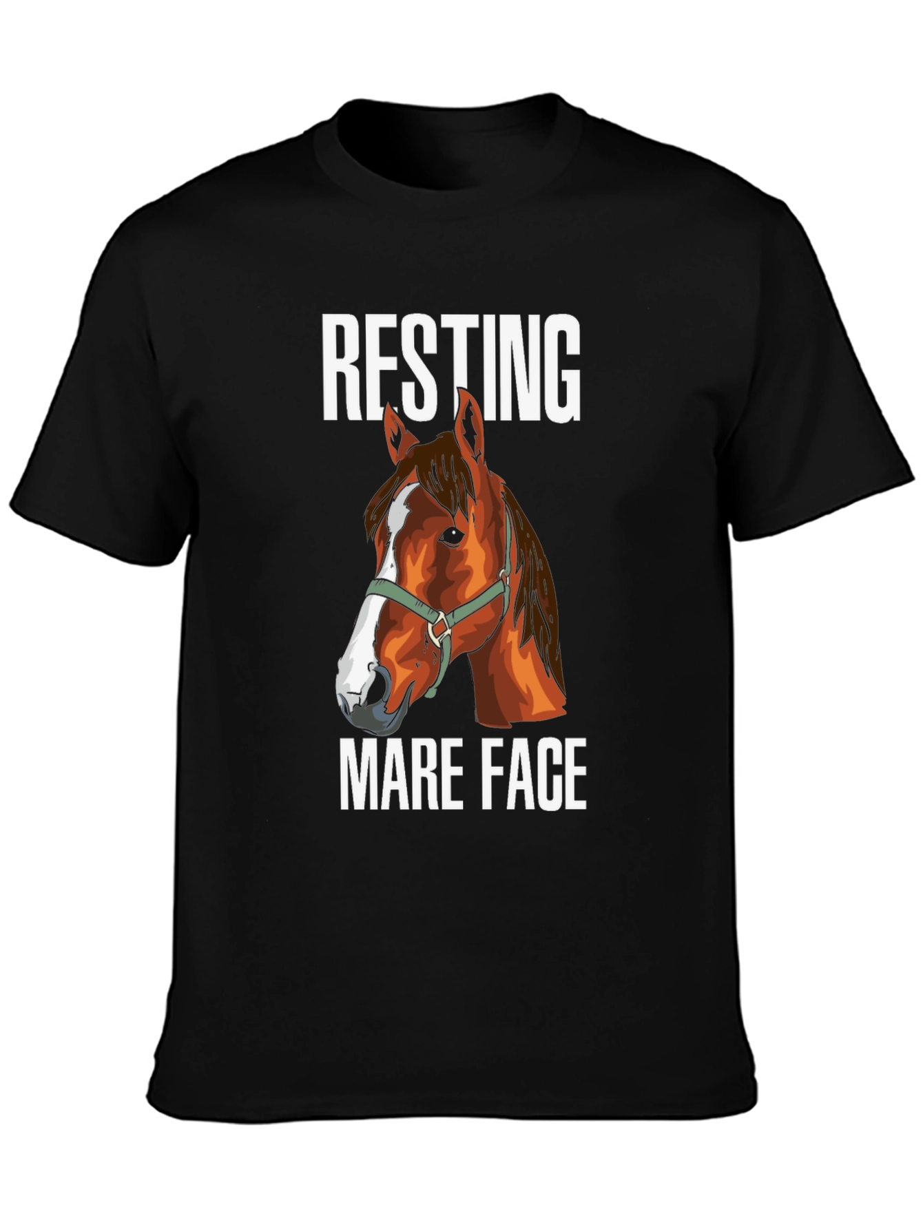 Resting Mare Face T-Shirt - Horse Lover Tee