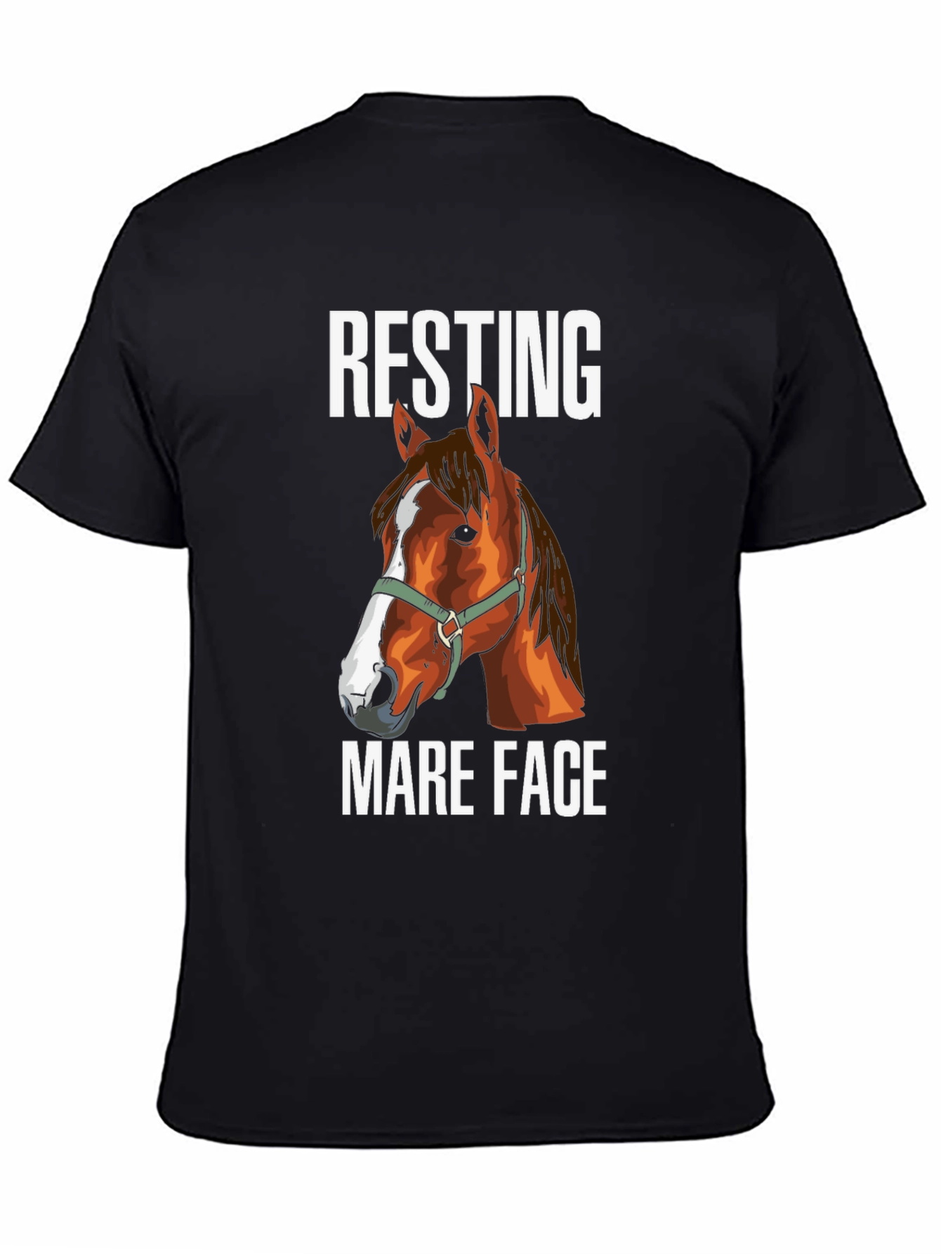 Resting Mare Face T-Shirt - Horse Lover Tee
