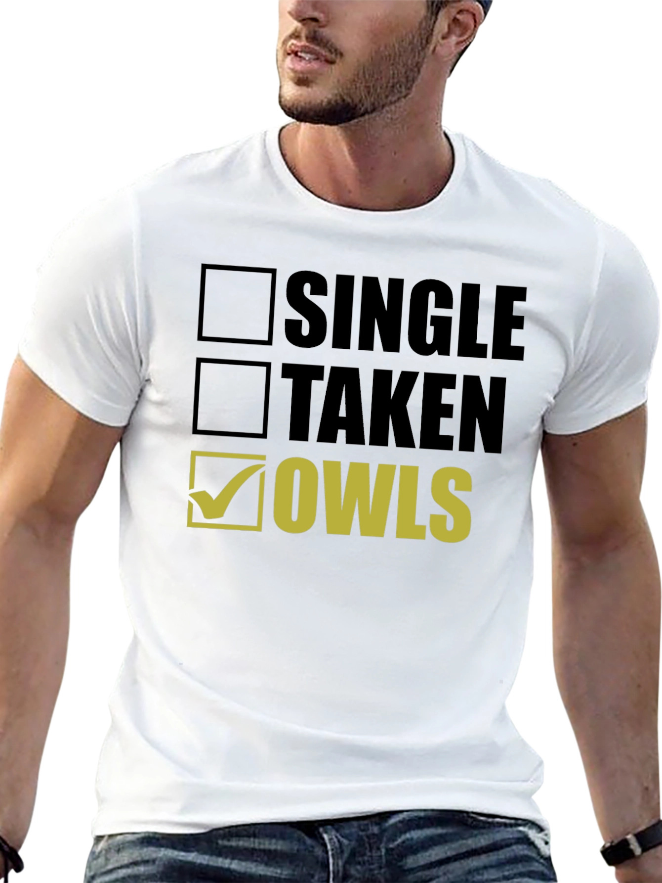 Single Taken Owls Graphic T-Shirt