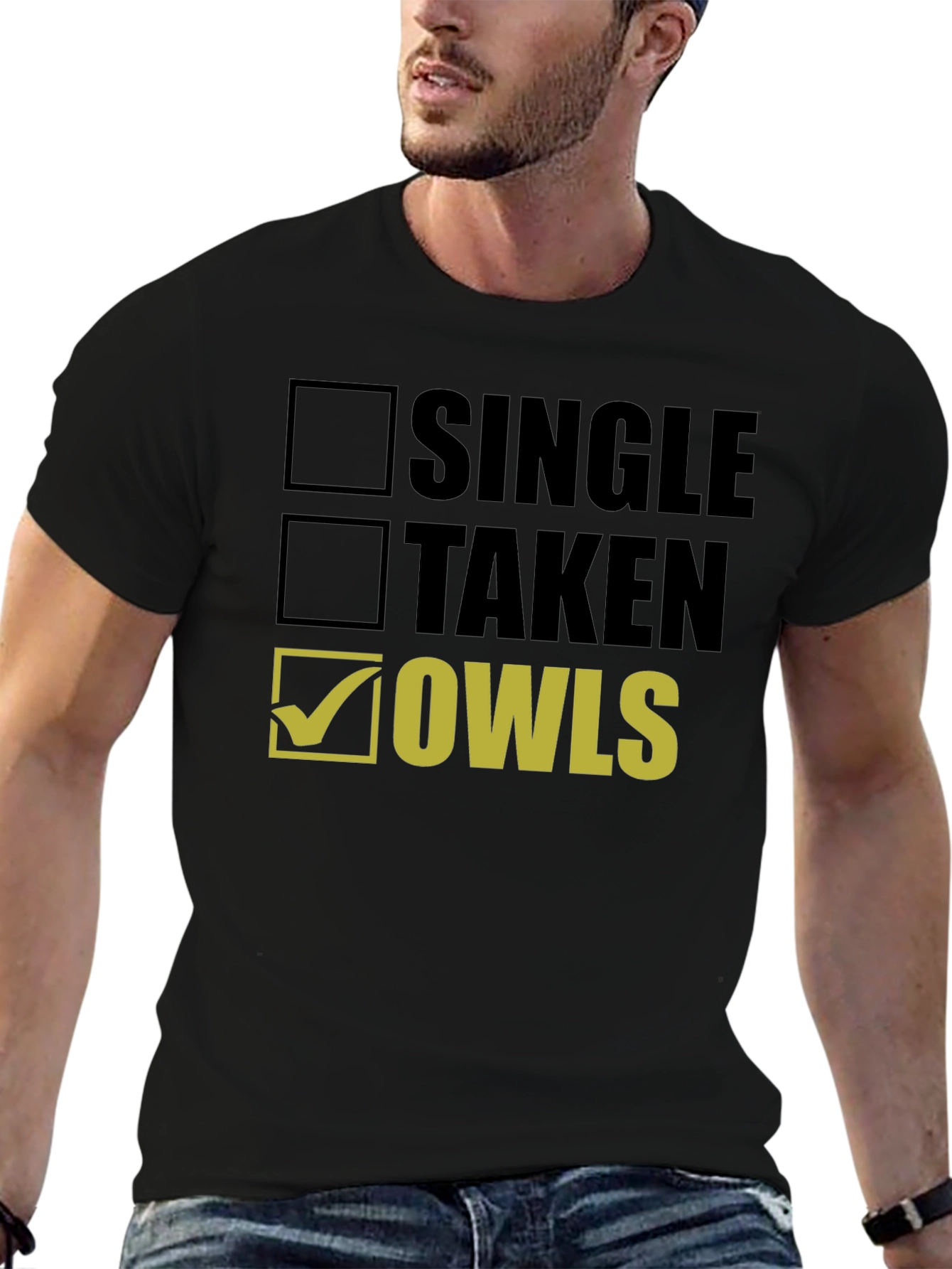 Single Taken Owls Graphic T-Shirt