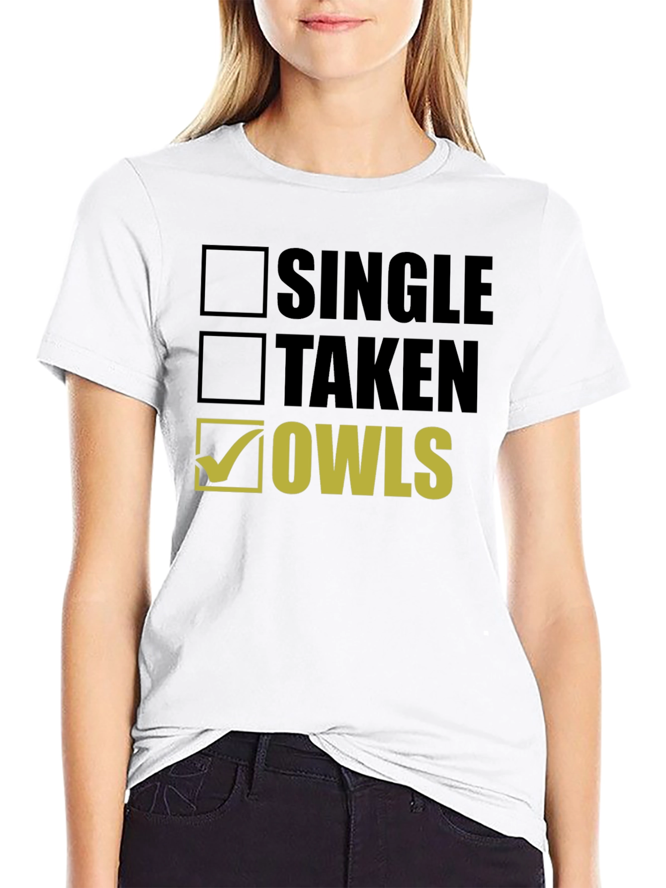 Single Taken Owls Graphic T-Shirt