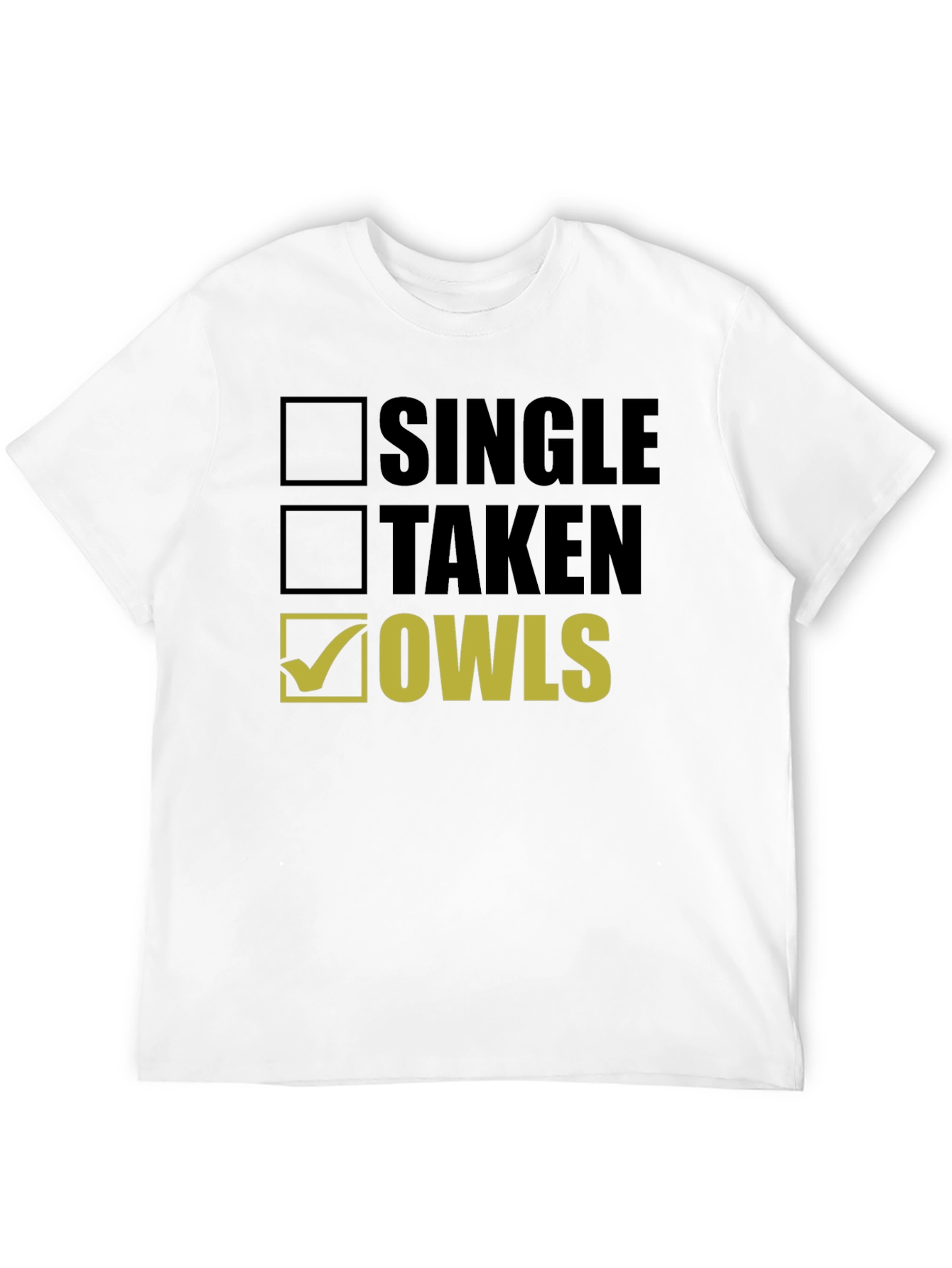 Single Taken Owls Graphic T-Shirt