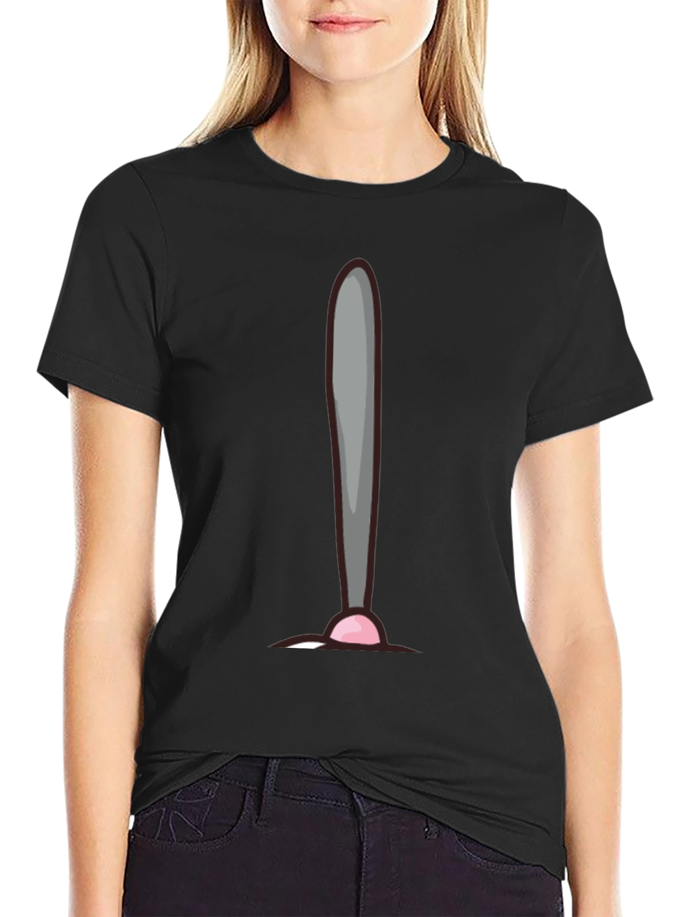 Humorous Cat Tongue T-Shirt