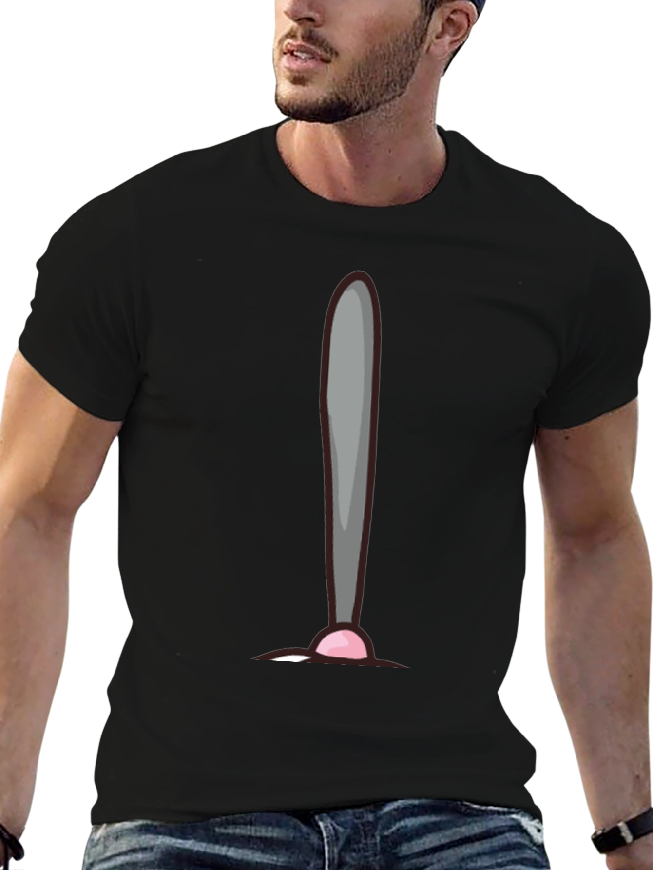 Humorous Cat Tongue T-Shirt