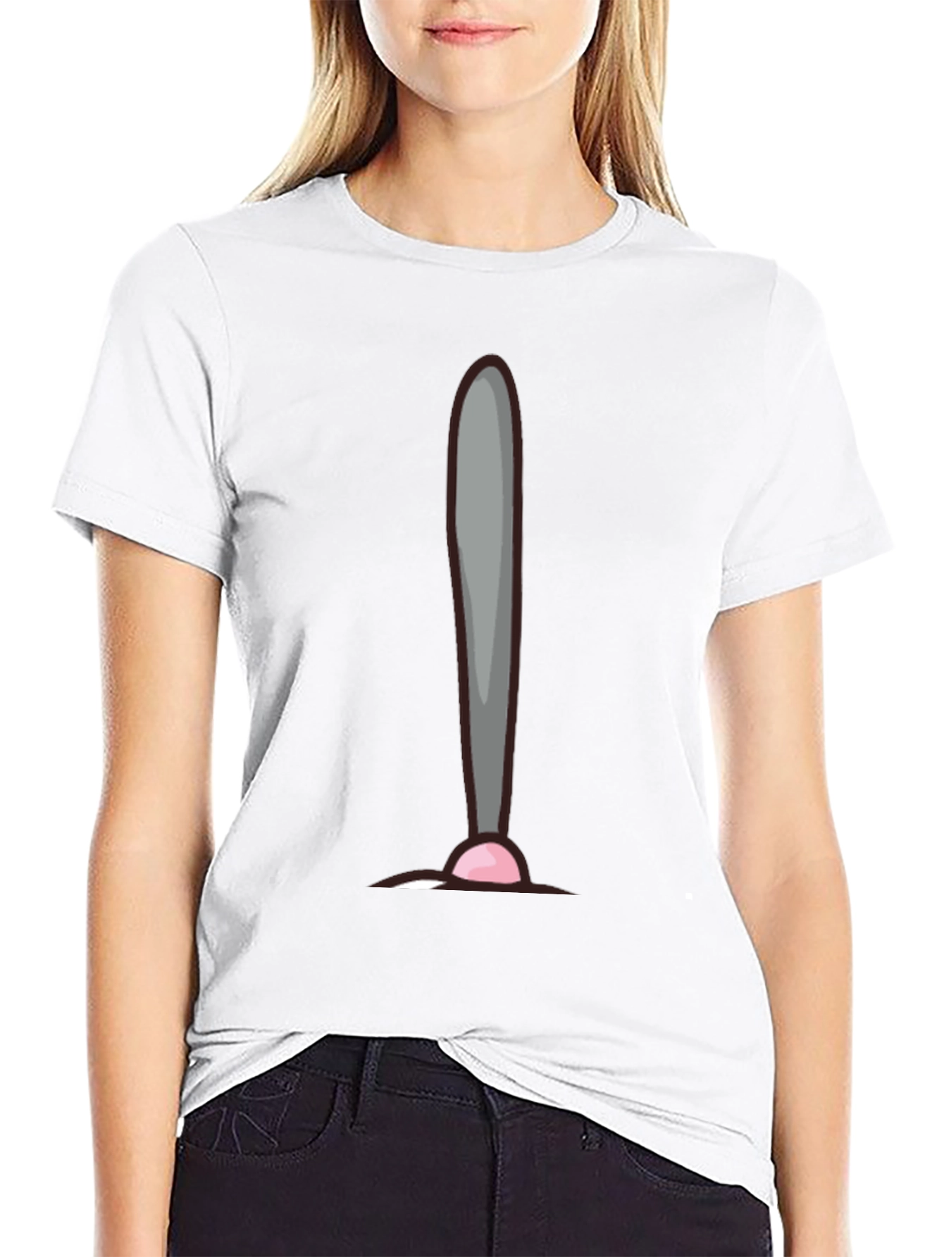 Humorous Cat Tongue T-Shirt