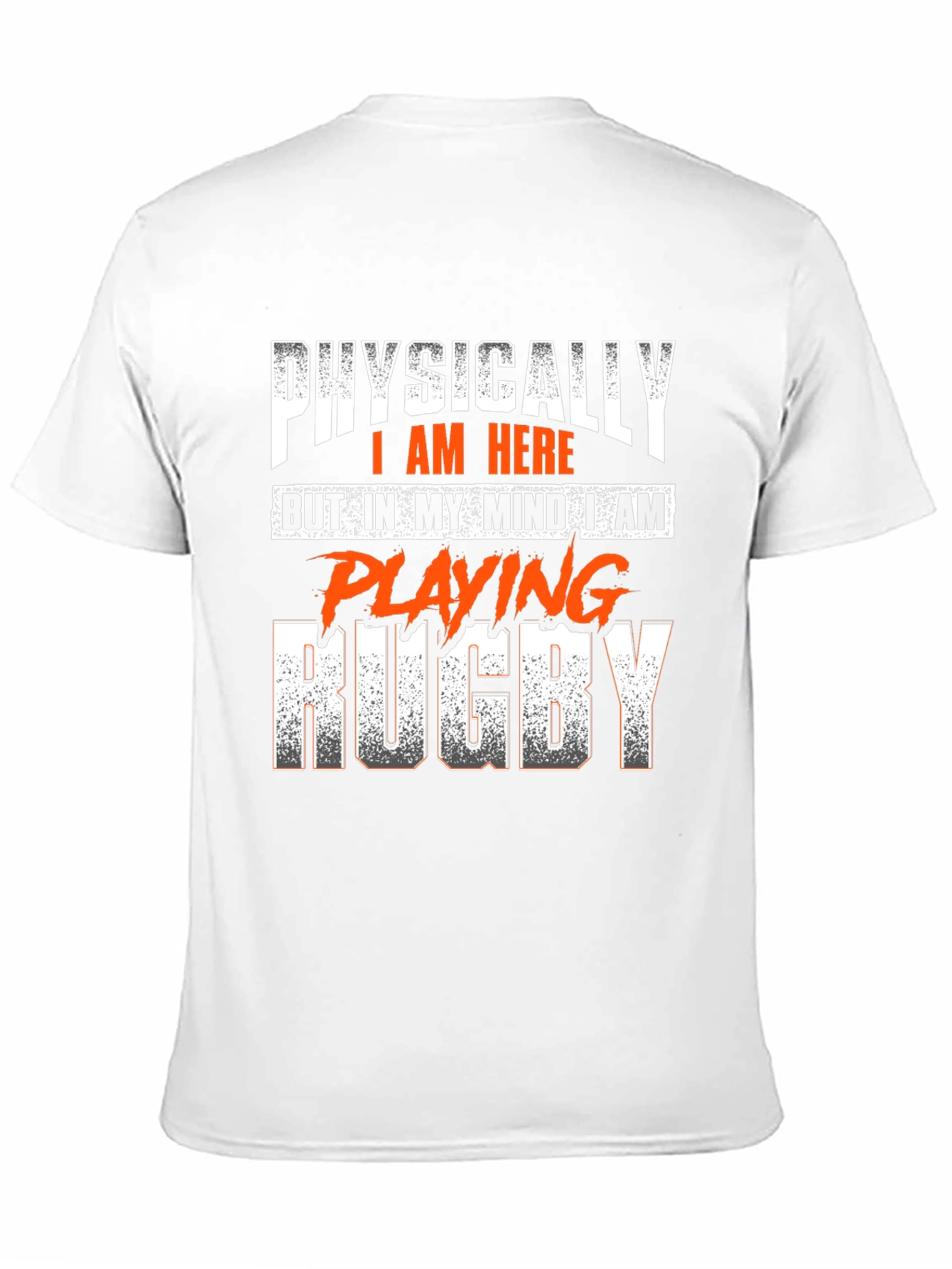 Rugby Mindset Graphic Tee - Black Cotton T-Shirt
