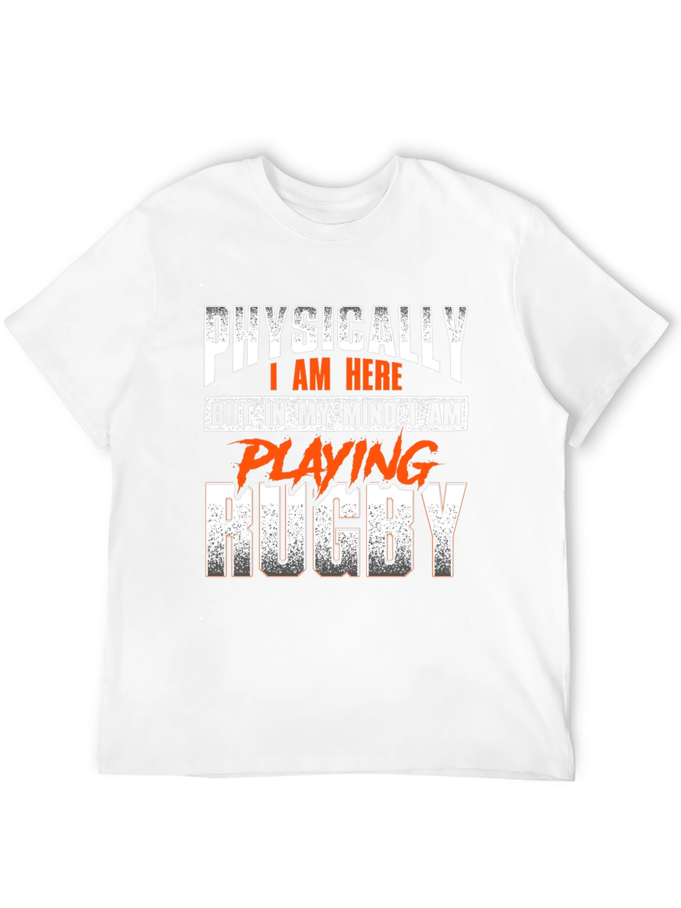 Rugby Mindset Graphic Tee - Black Cotton T-Shirt