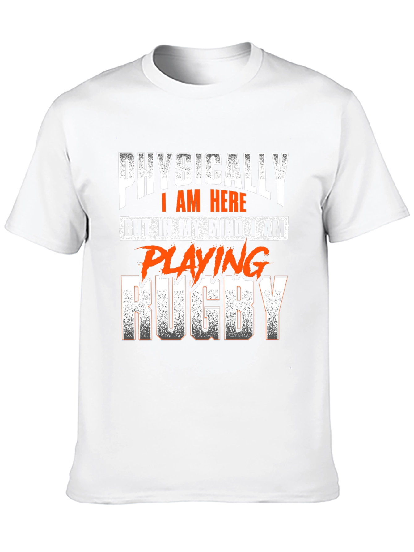 Rugby Mindset Graphic Tee - Black Cotton T-Shirt